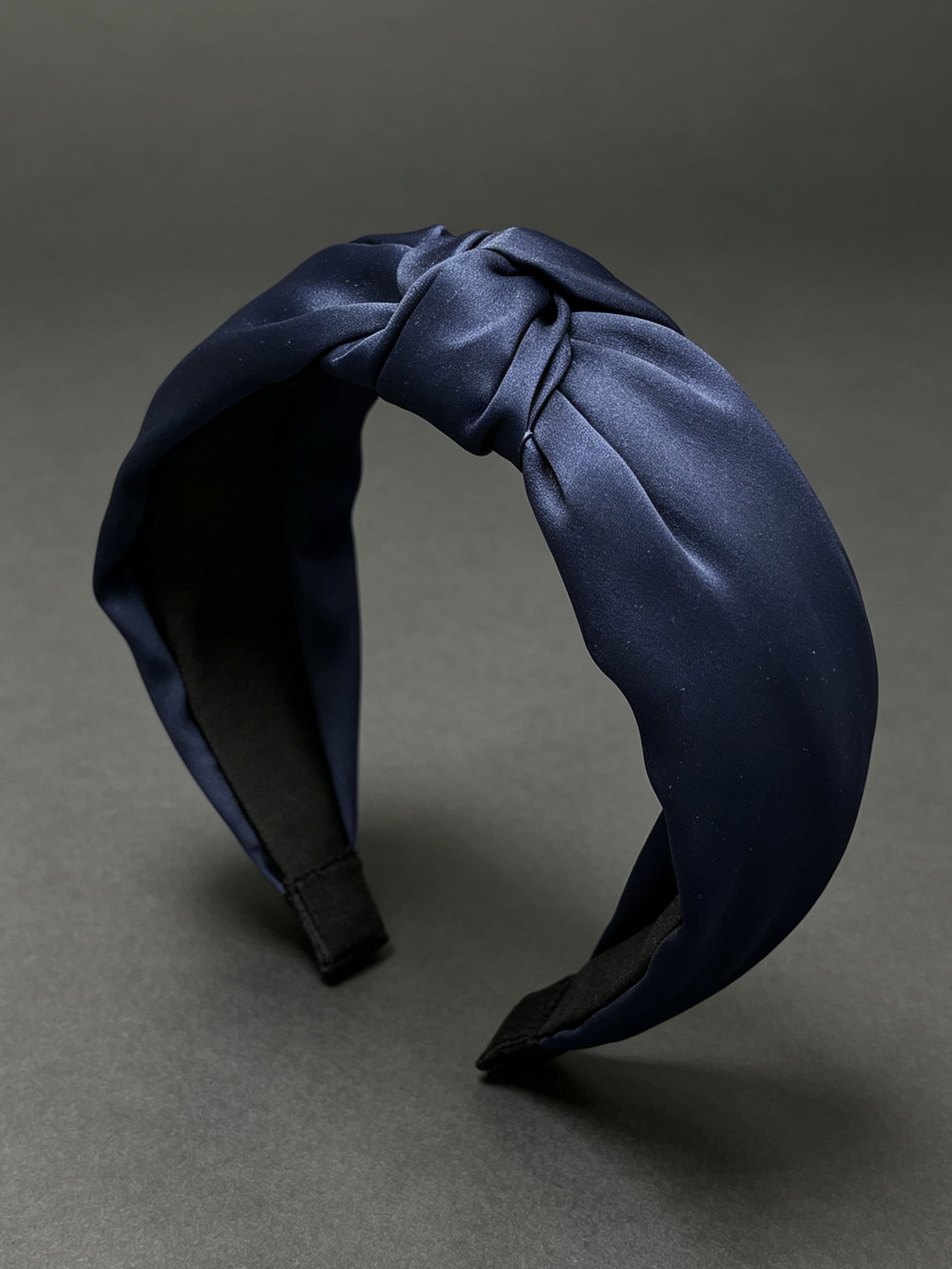 Korean Style Wide Solid Color Knotted Headband