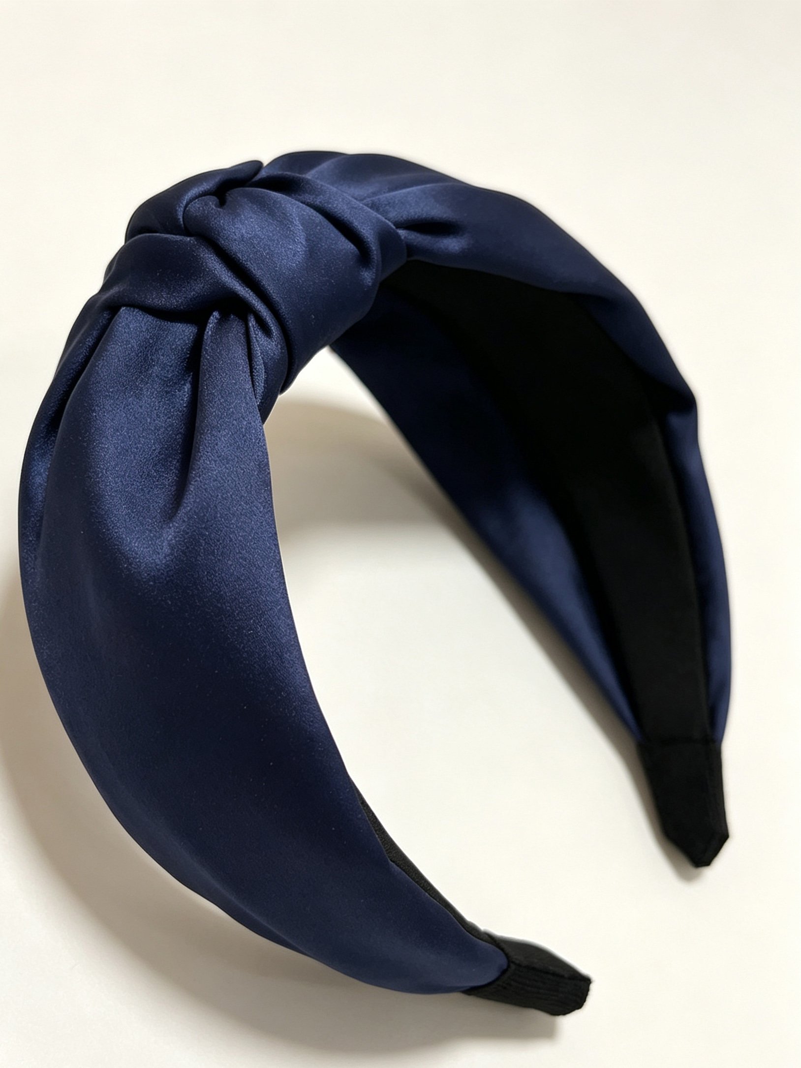 Korean Style Wide Solid Color Knotted Headband