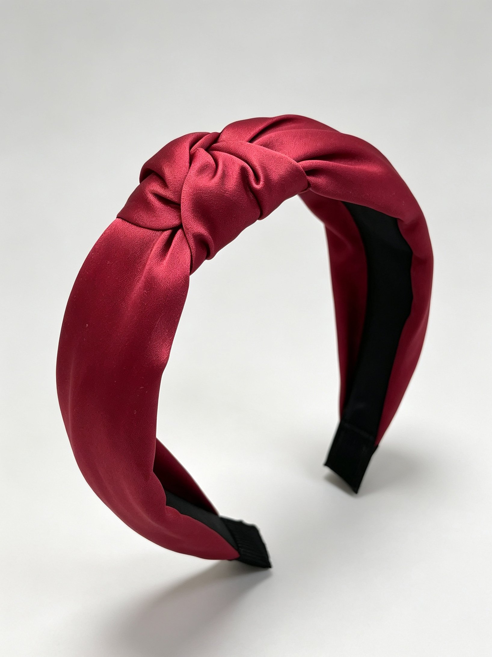 Korean Style Wide Solid Color Knotted Headband