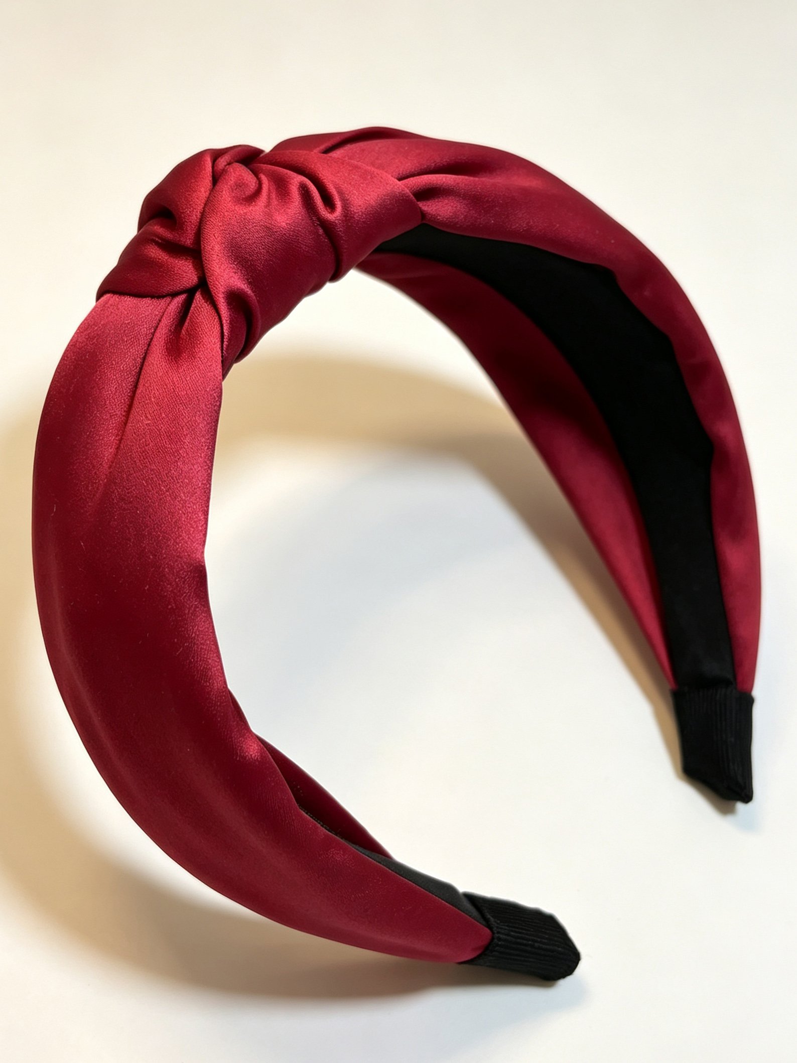 Korean Style Wide Solid Color Knotted Headband