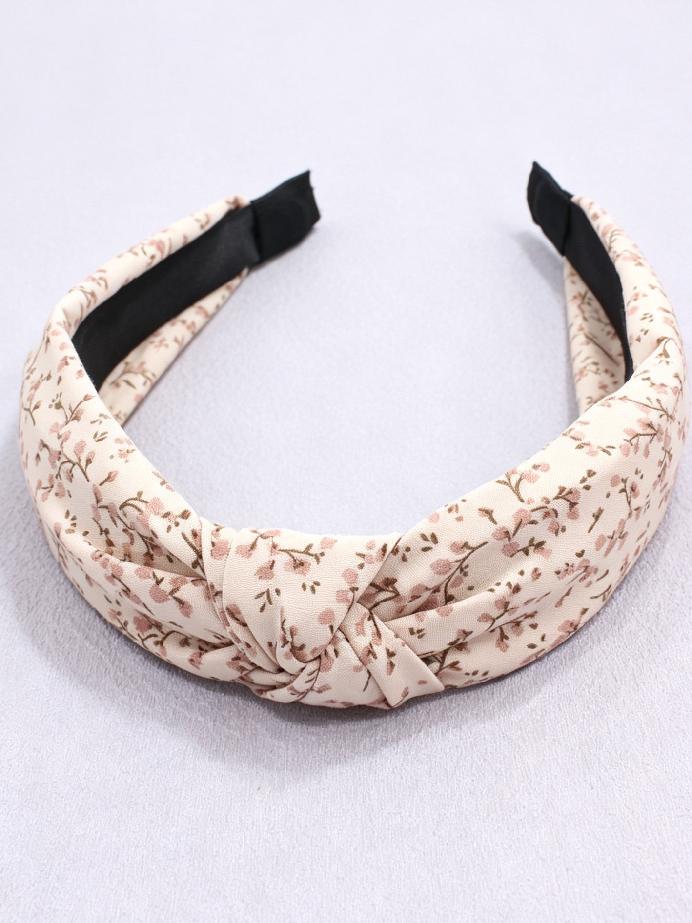 Floral Cross Knotted Headband