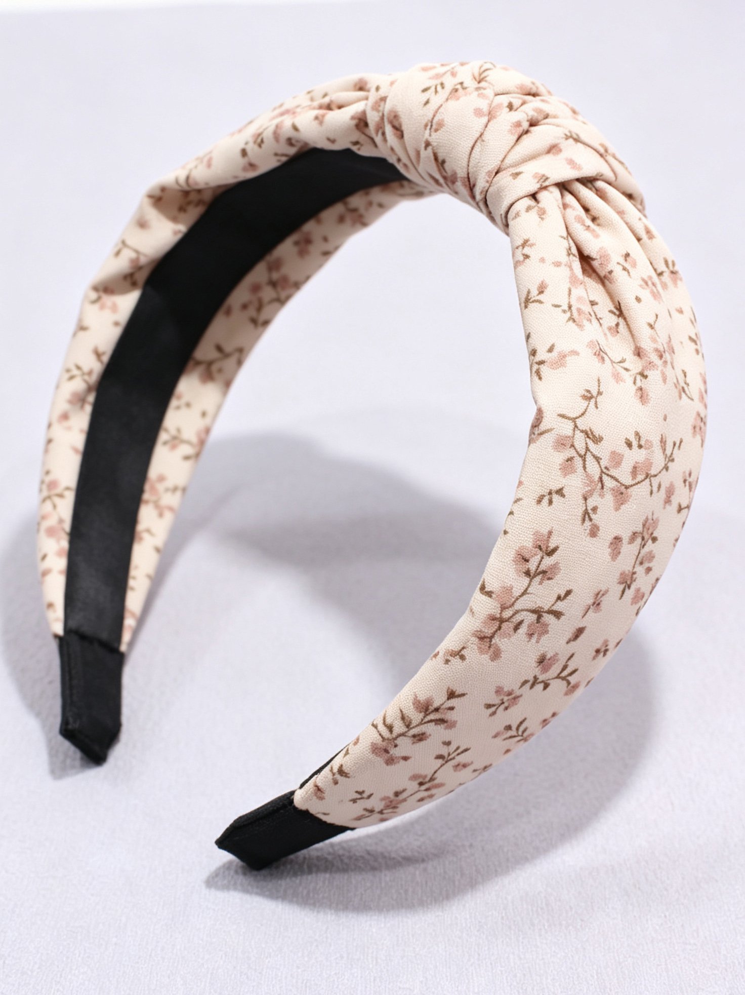 Floral Cross Knotted Headband