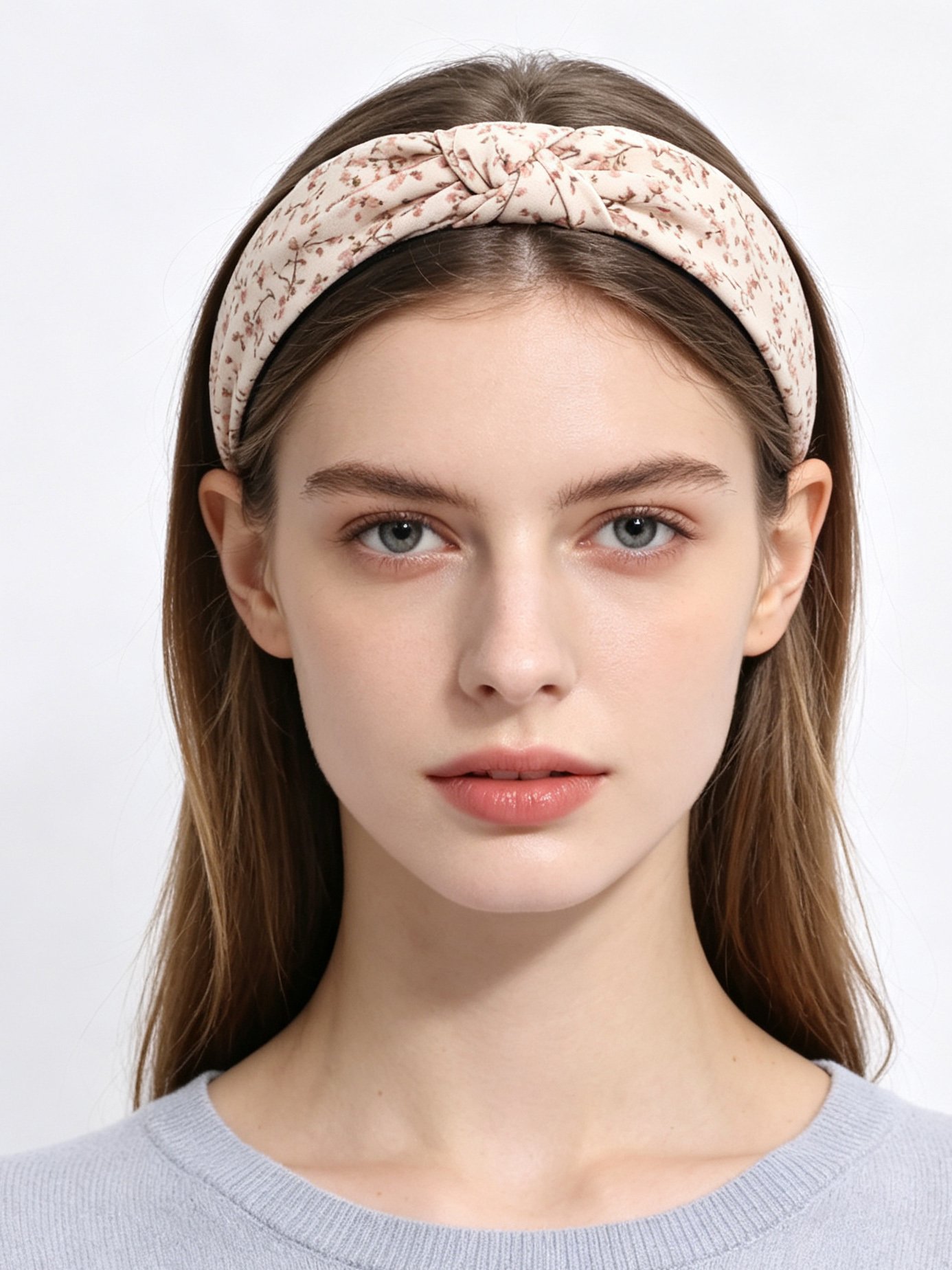 Floral Cross Knotted Headband