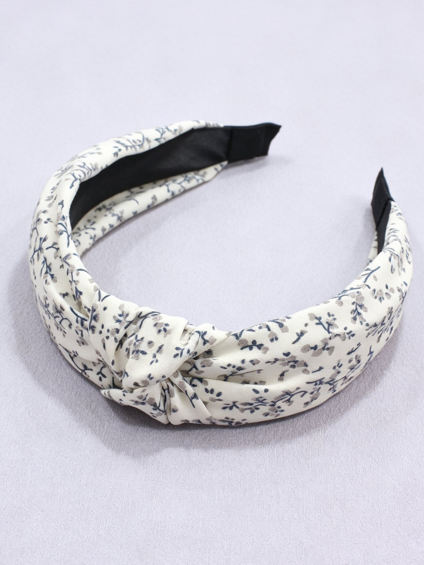 Floral Cross Knotted Headband