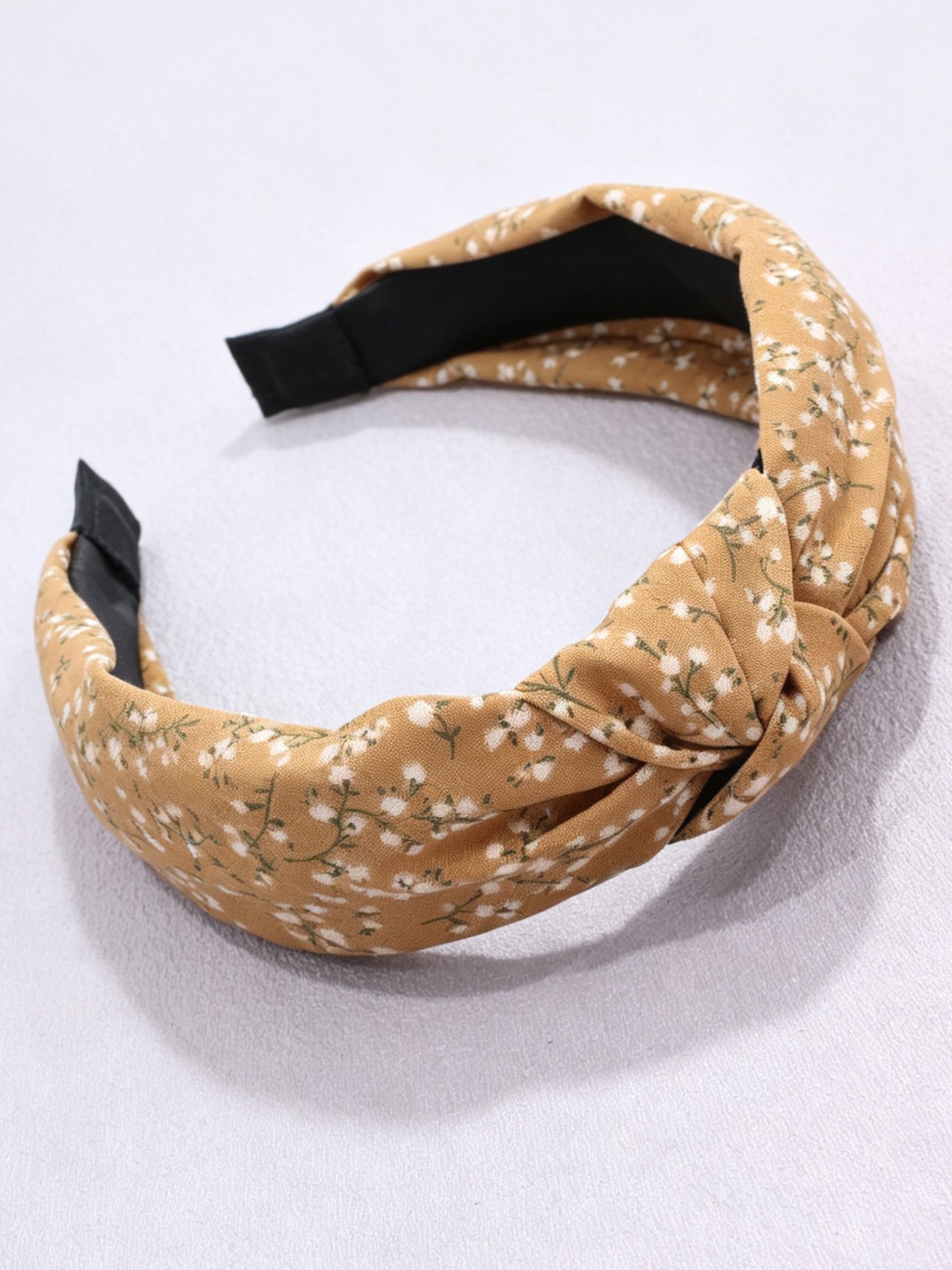 Floral Cross Knotted Headband