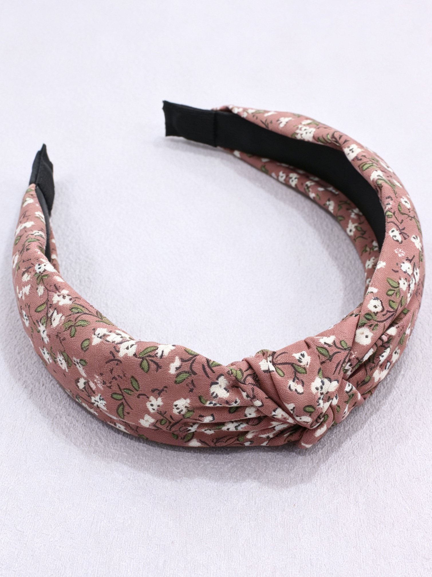 Floral Cross Knotted Headband