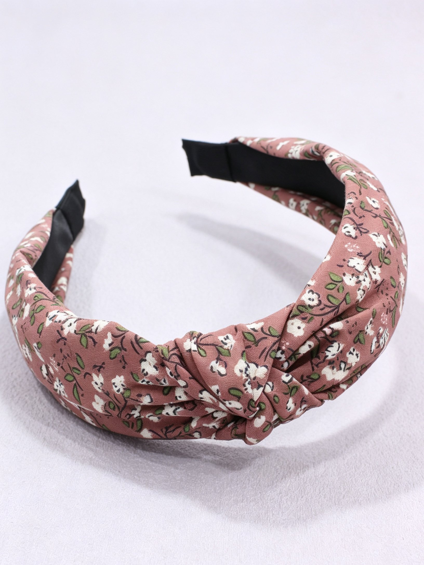 Floral Cross Knotted Headband