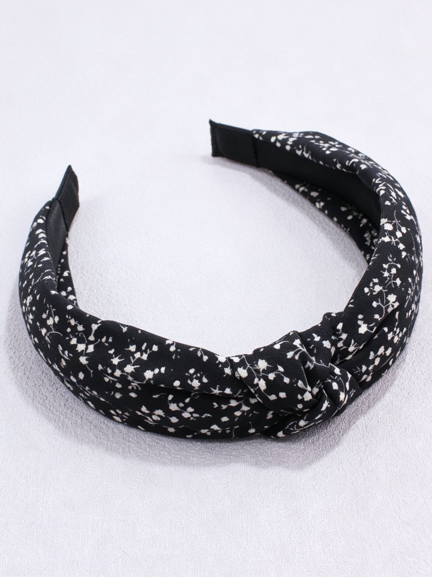 Floral Cross Knotted Headband