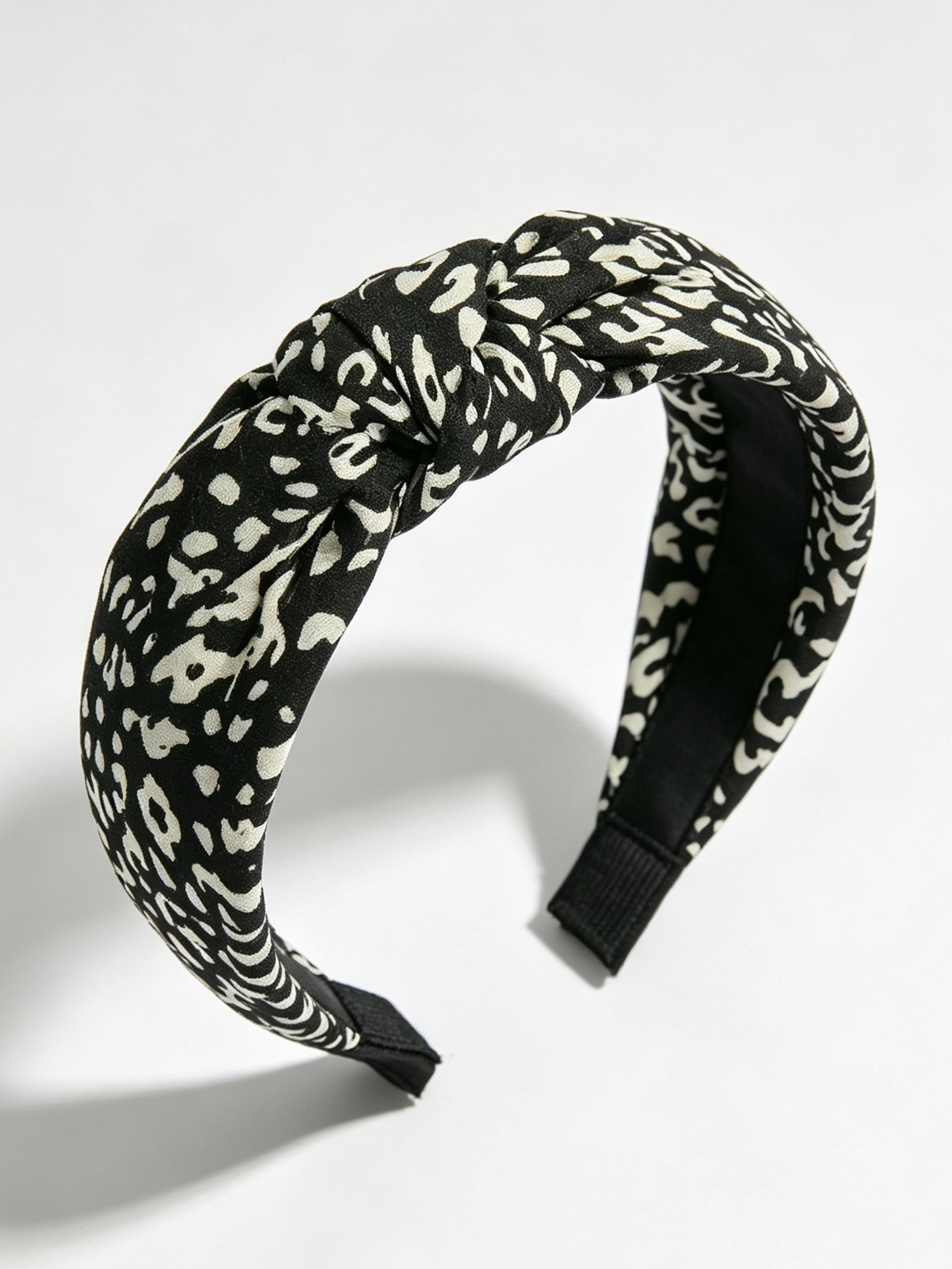 Leopard Print Wide Knotted Headband