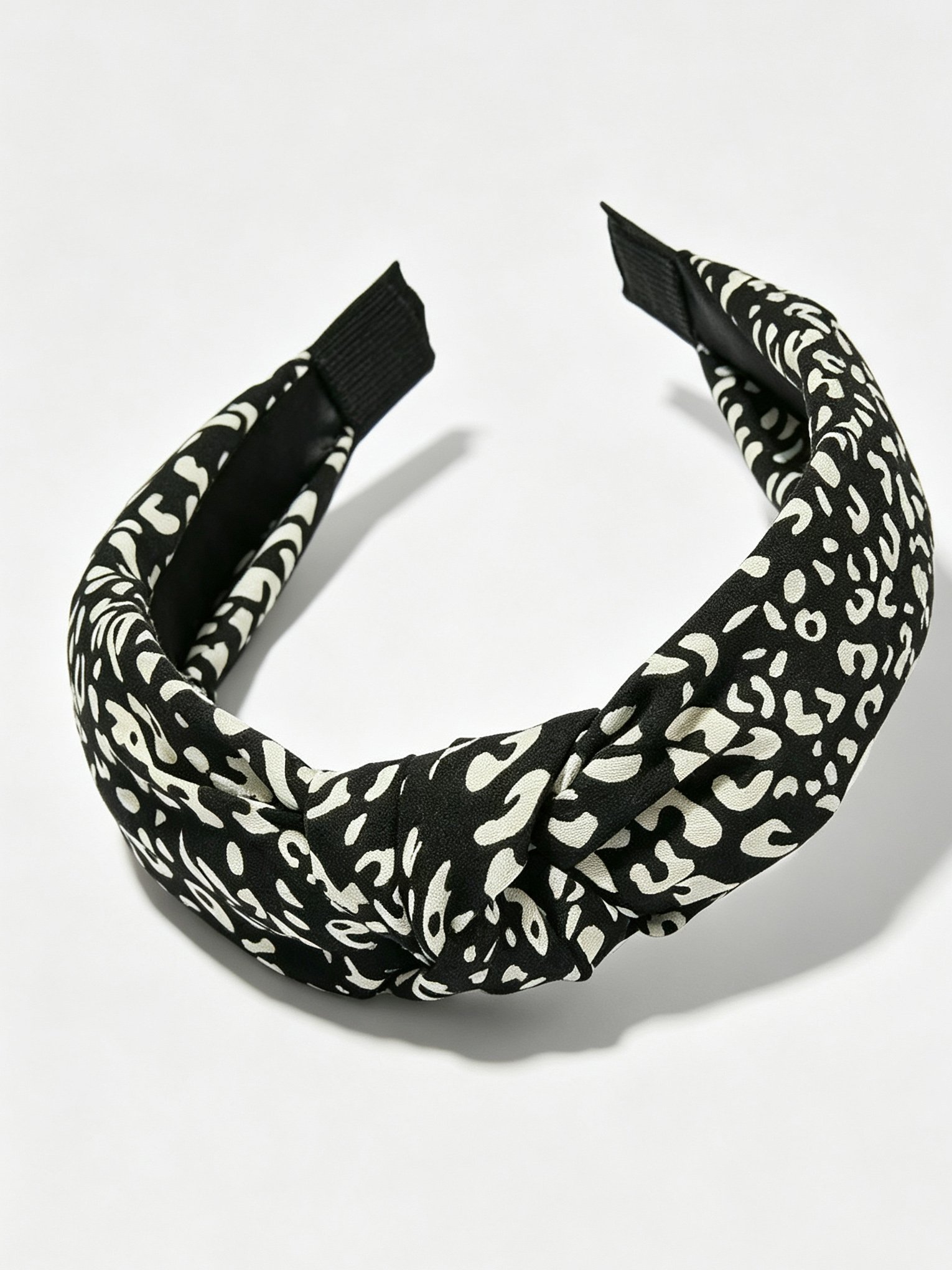 Leopard Print Wide Knotted Headband