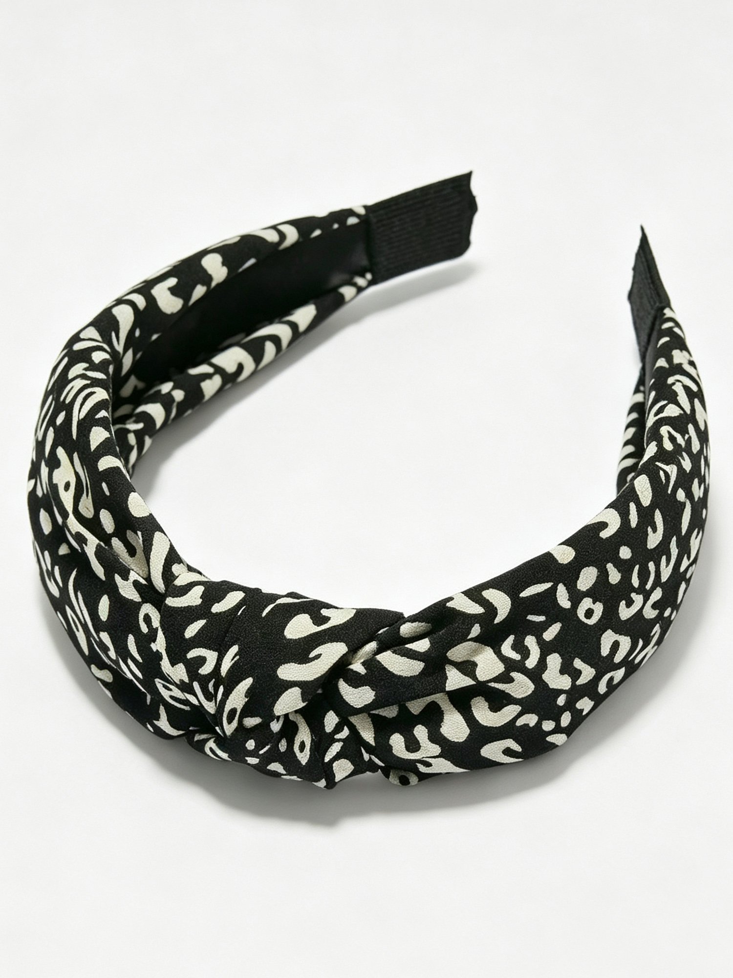 Leopard Print Wide Knotted Headband