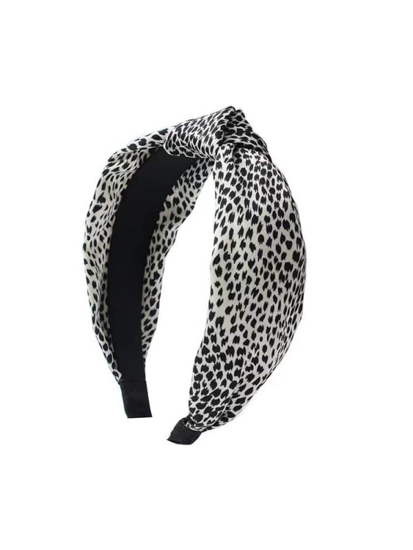 Leopard Print Wide Knotted Headband