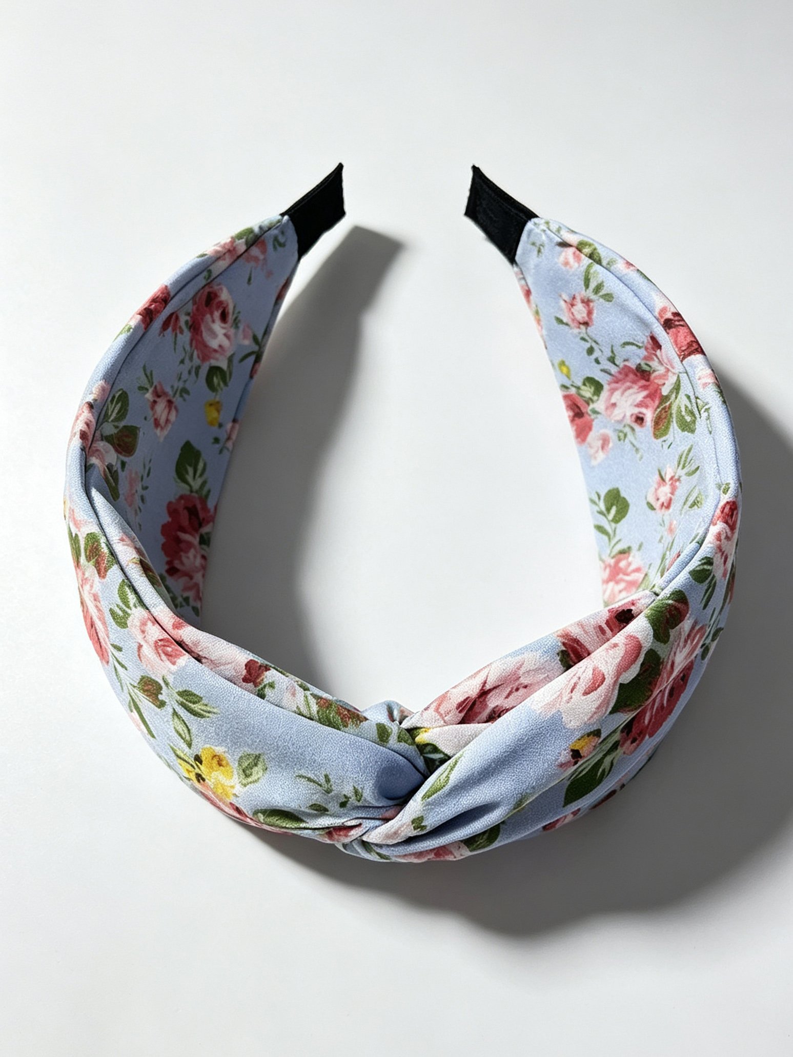 Floral Print Wide Cross Headband