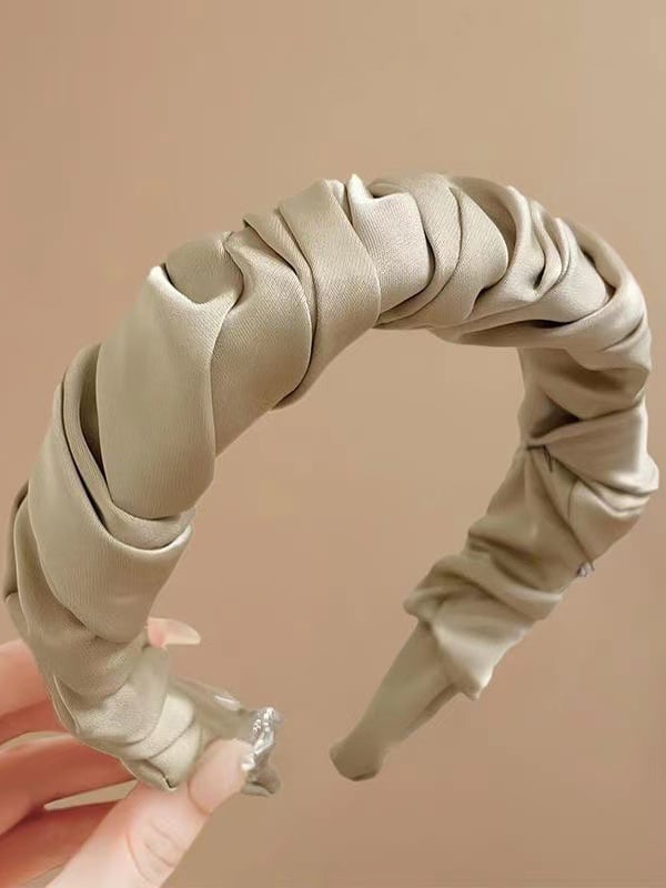Ruched Satin Headband