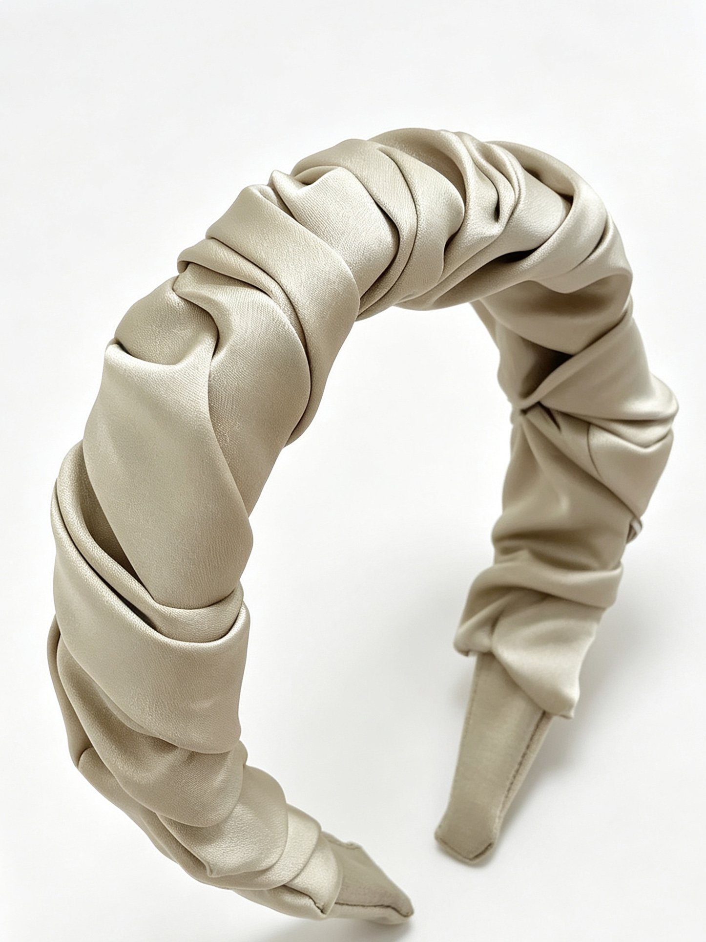 Ruched Satin Headband