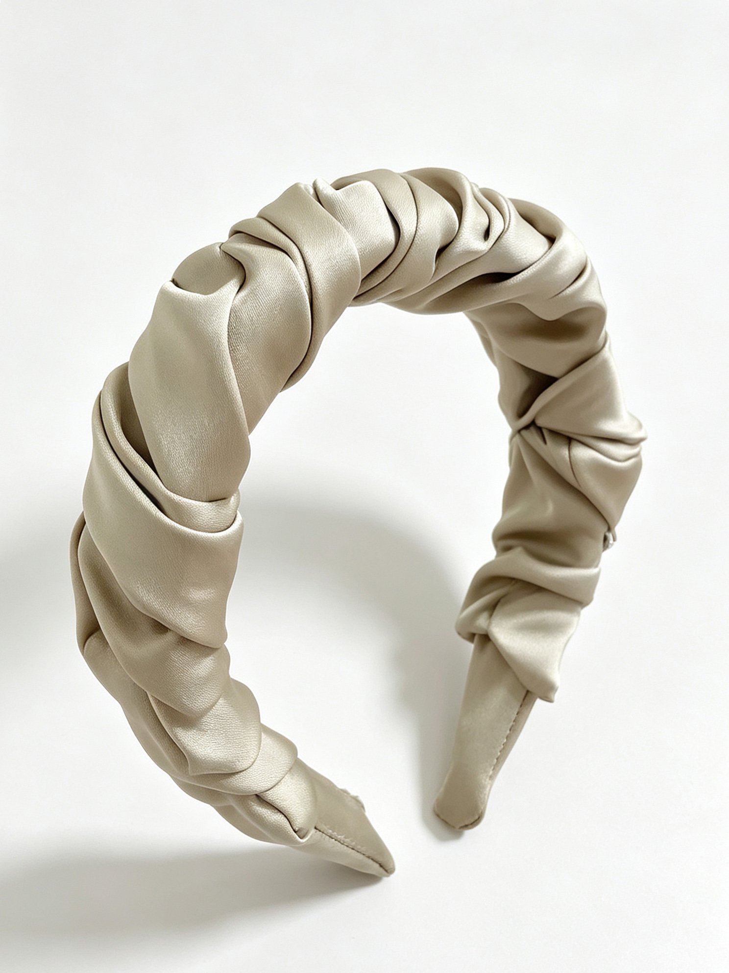 Ruched Satin Headband