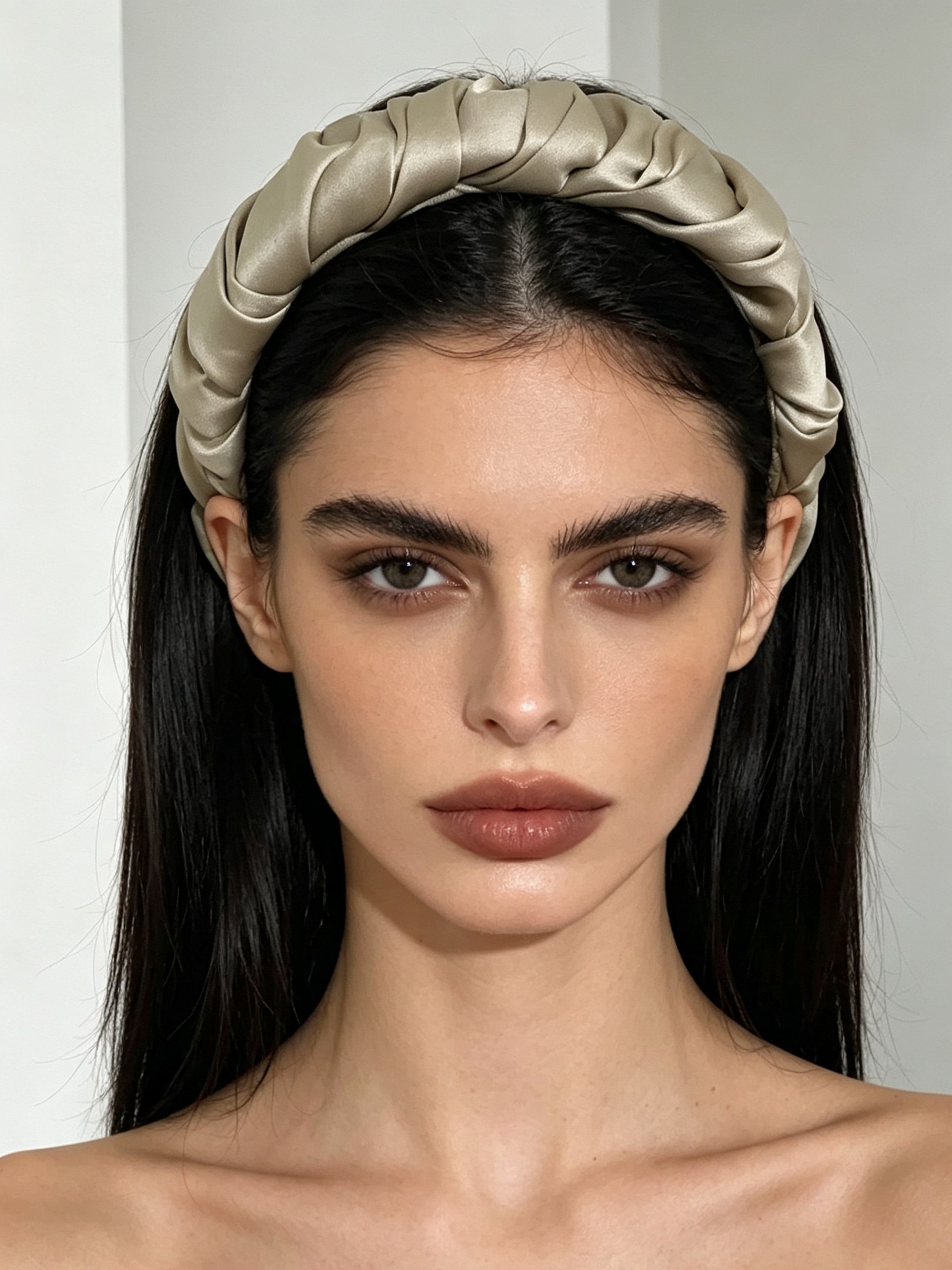 Ruched Satin Headband