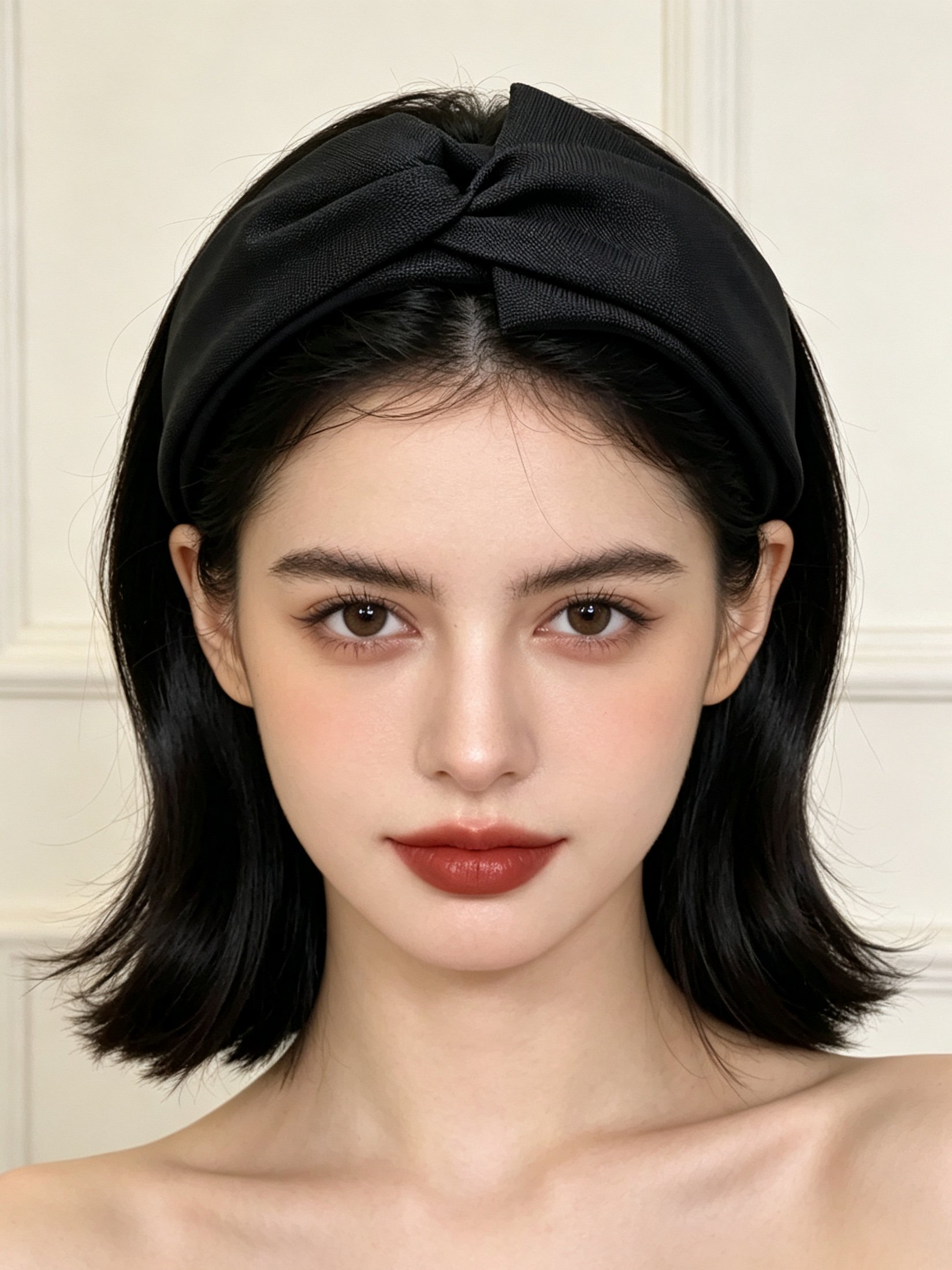 Fabric Cross Wide Solid Color Headband