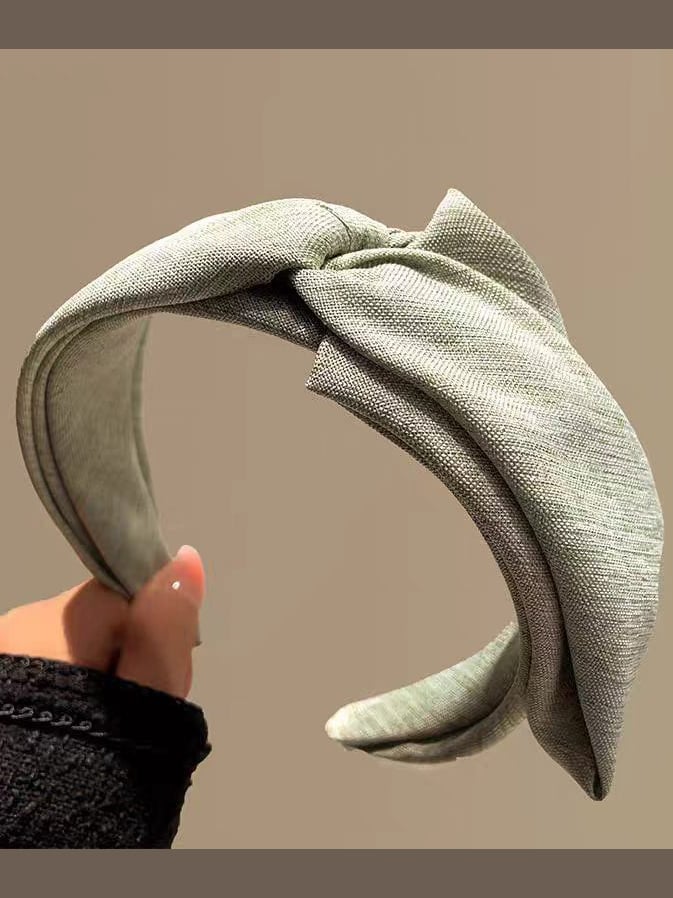 Fabric Cross Wide Solid Color Headband