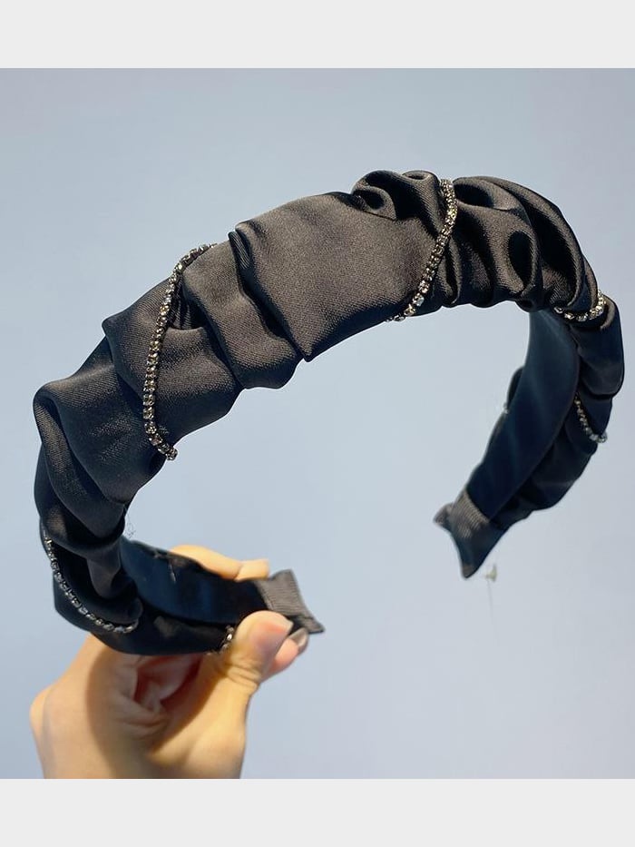 Pleated Wide Fabric Headband