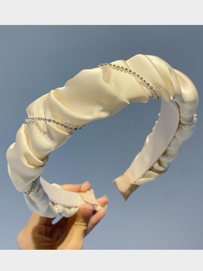Pleated Wide Fabric Headband