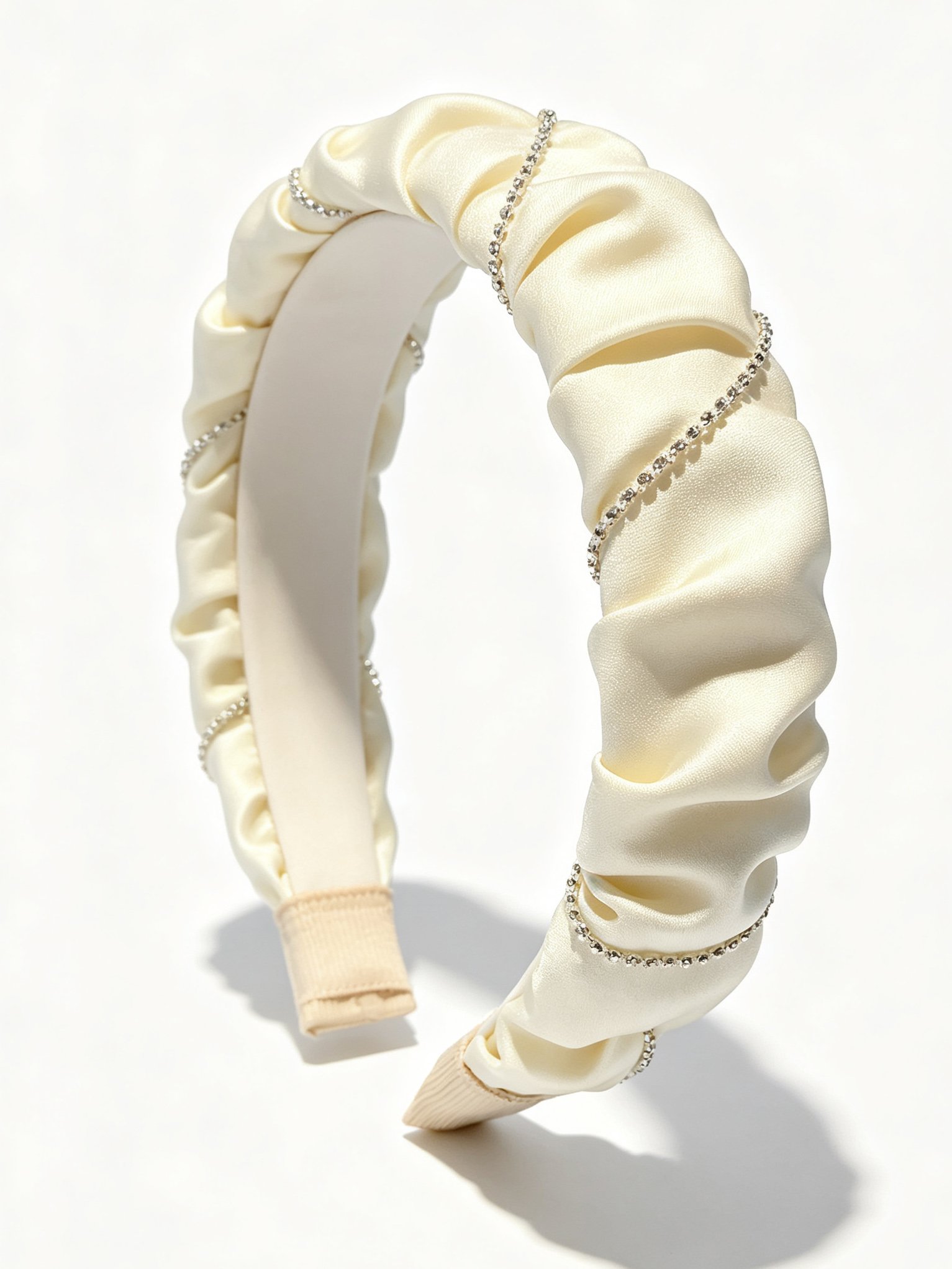 Pleated Wide Fabric Headband
