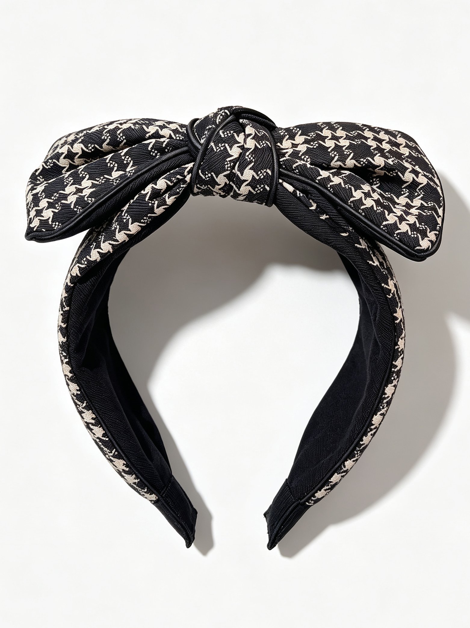 Bow Wide Plaid Headband