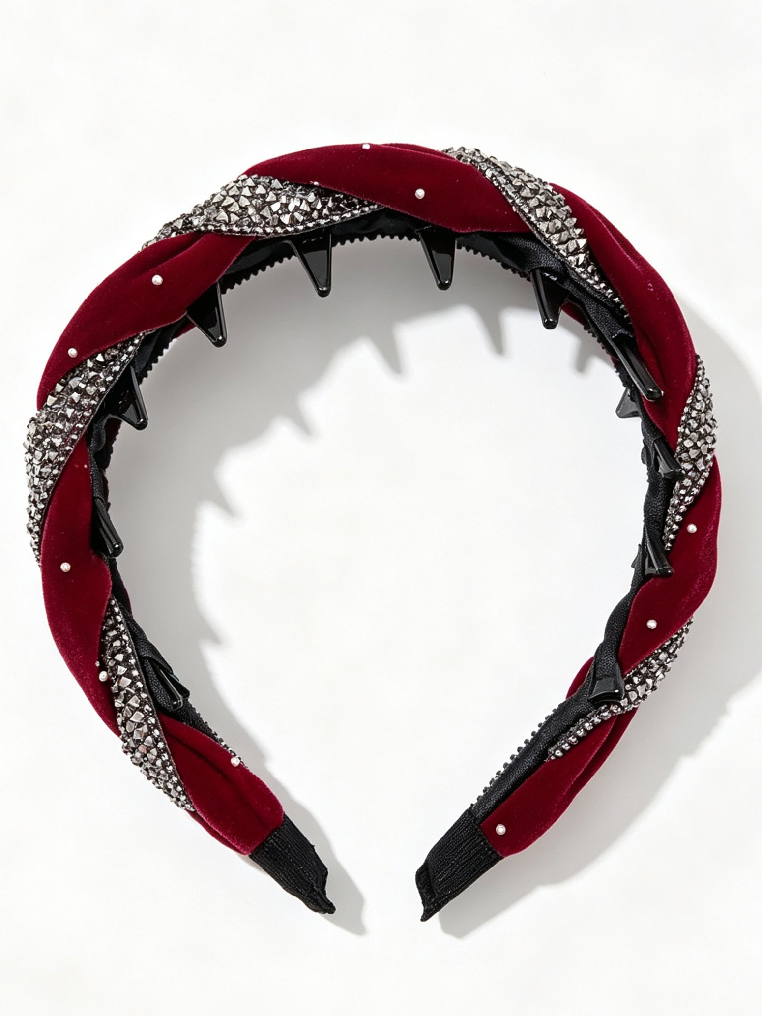 Starry Rhinestone Toothed Non-slip Headband