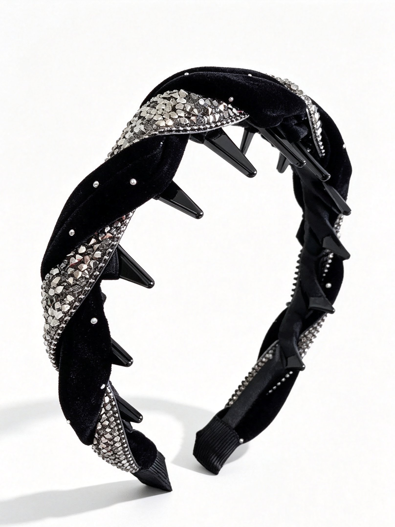 Starry Rhinestone Toothed Non-slip Headband