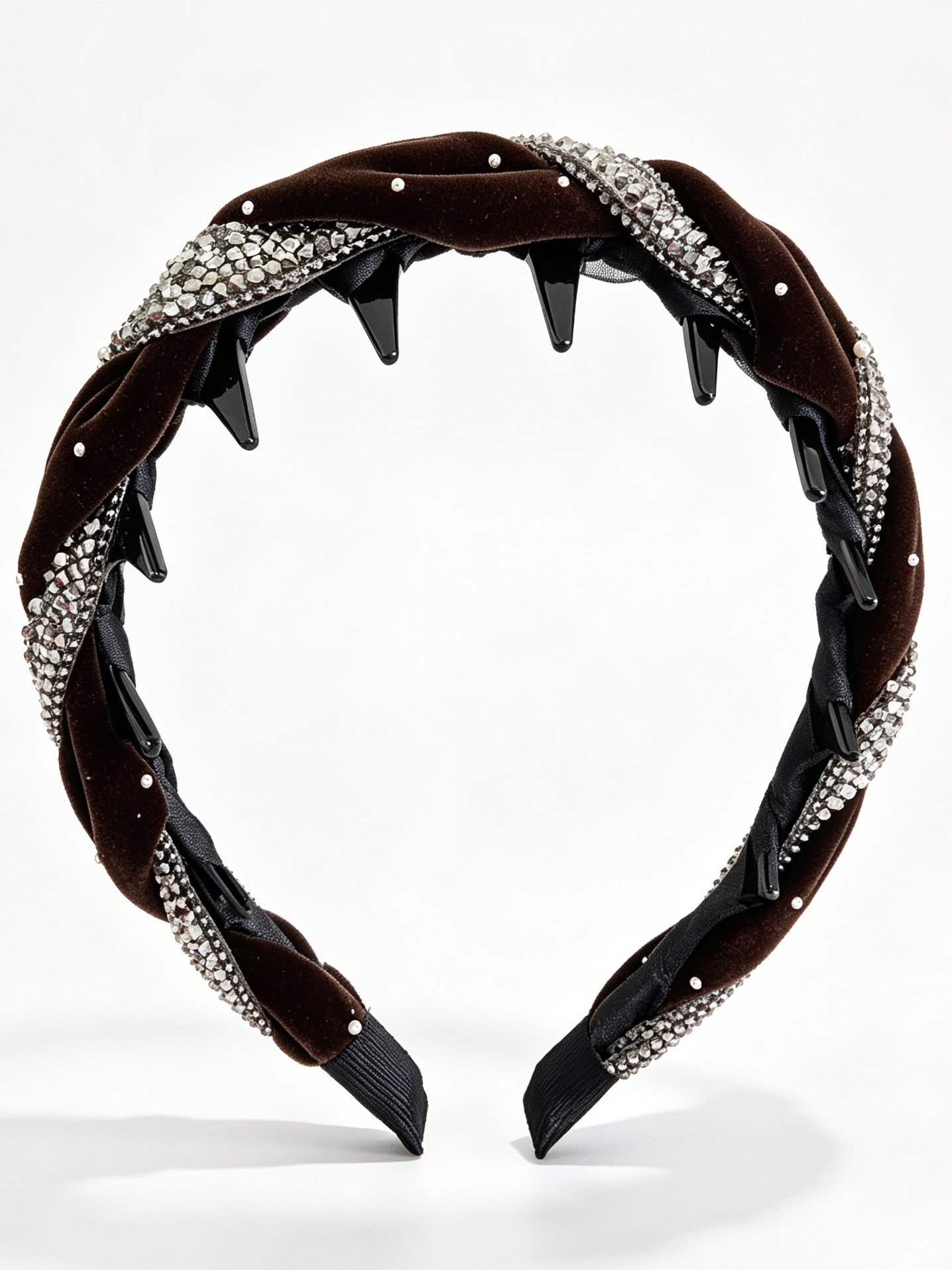 Starry Rhinestone Toothed Non-slip Headband