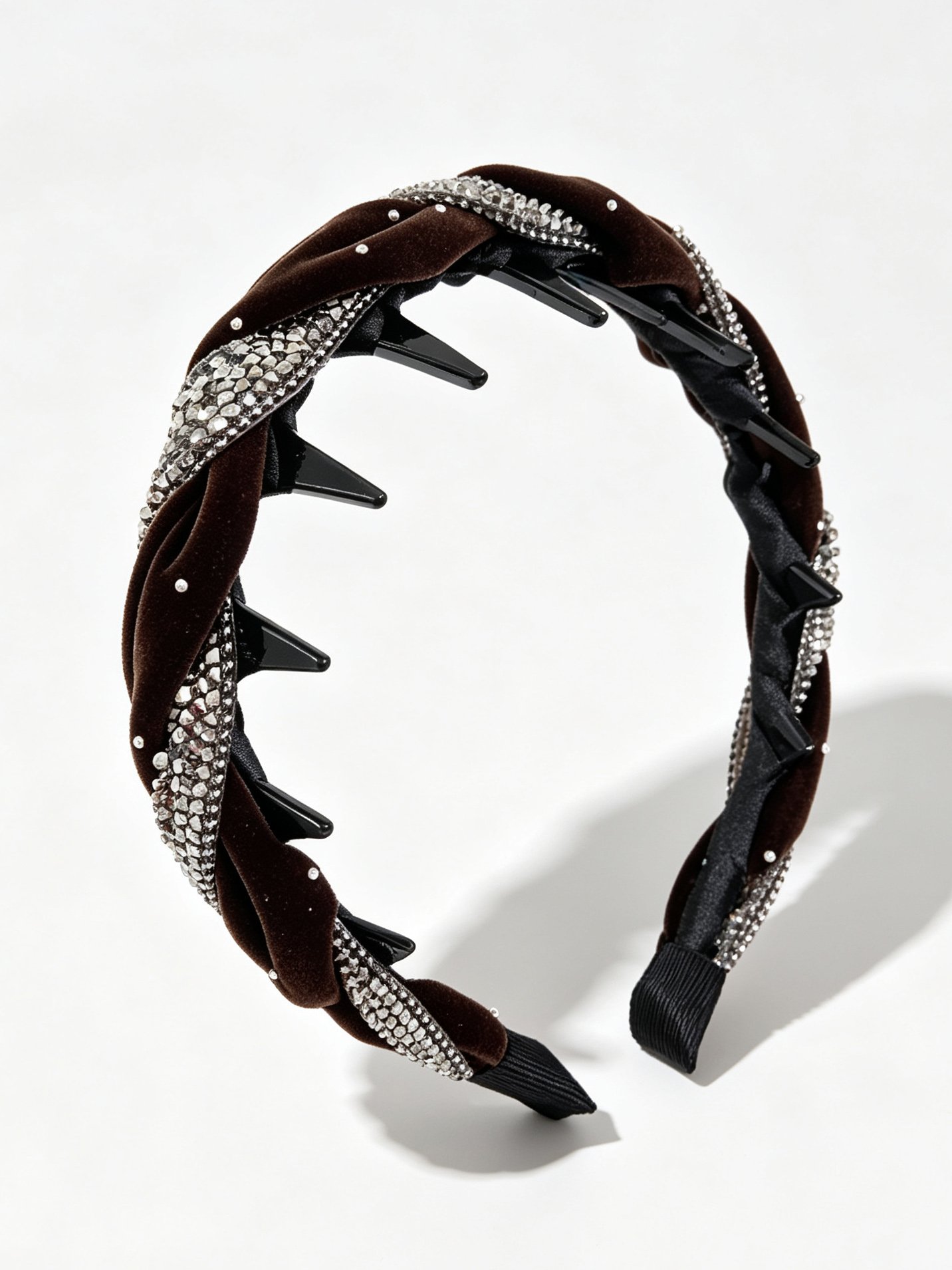 Starry Rhinestone Toothed Non-slip Headband