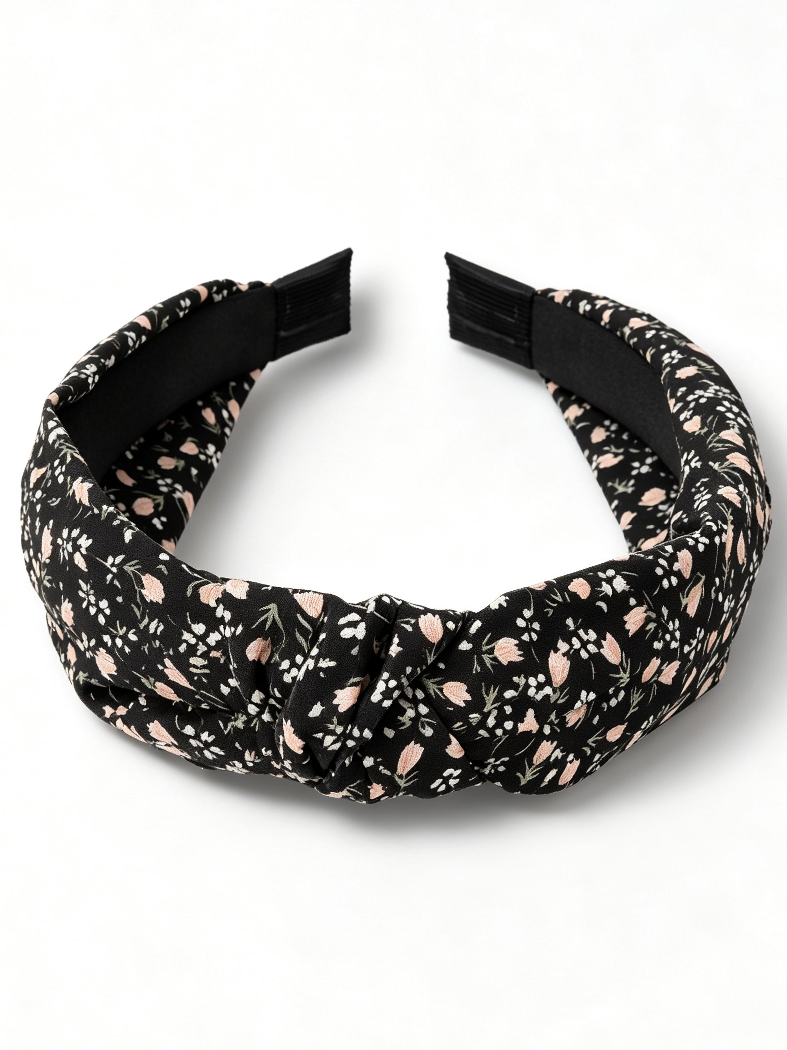 Floral Print Wide Knotted Headband