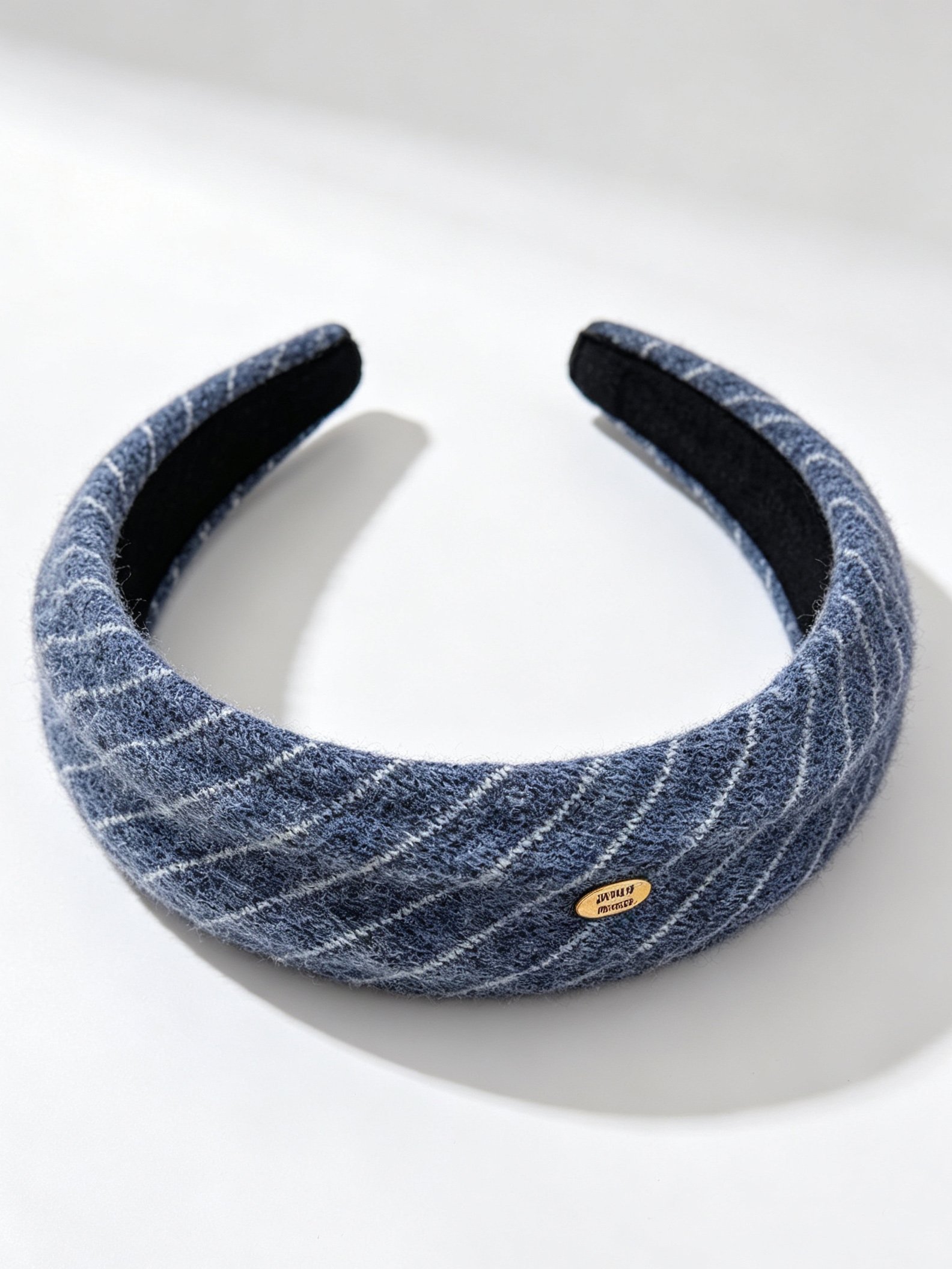 Striped Wide Gold Label Headband