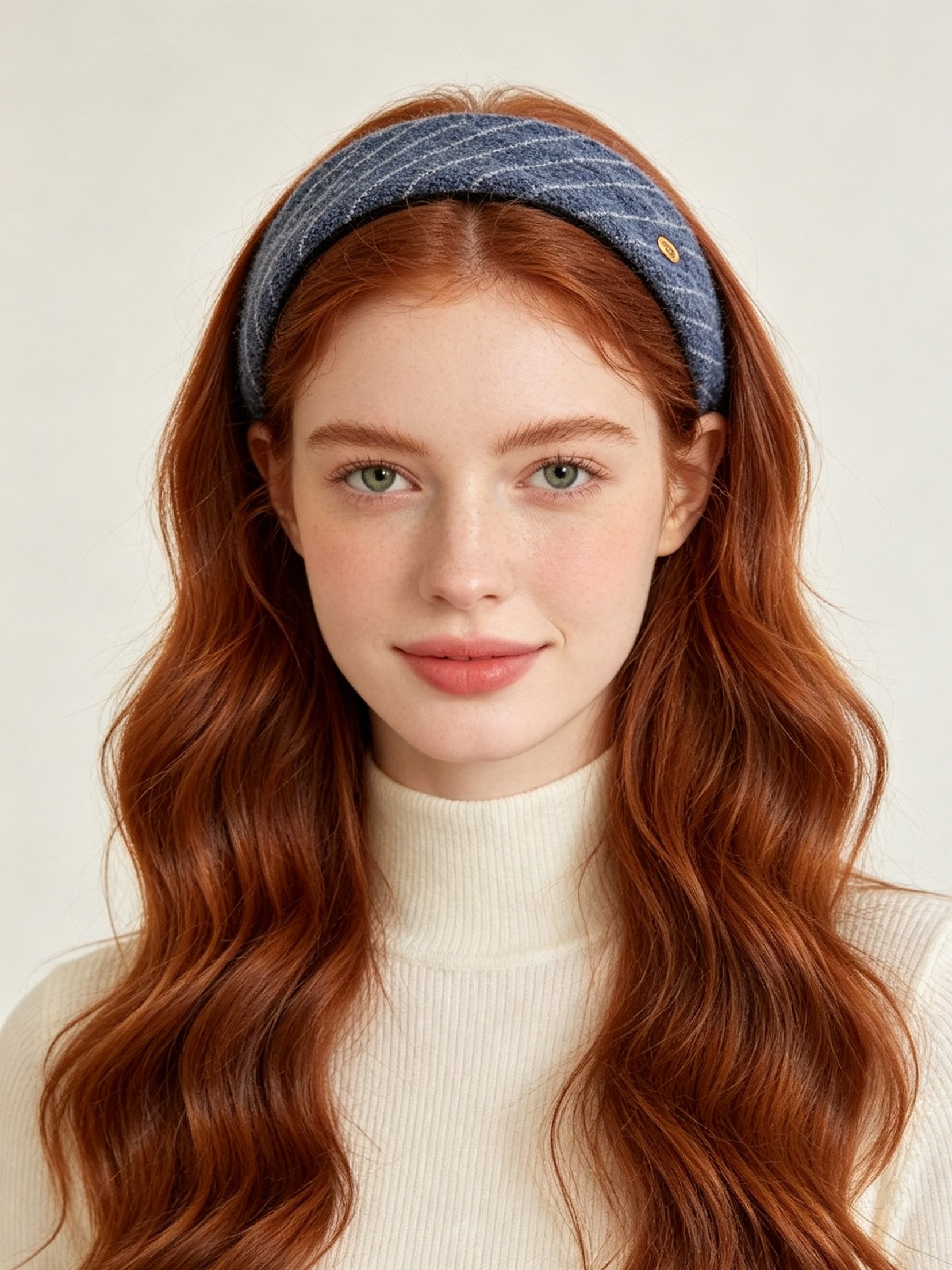 Striped Wide Gold Label Headband
