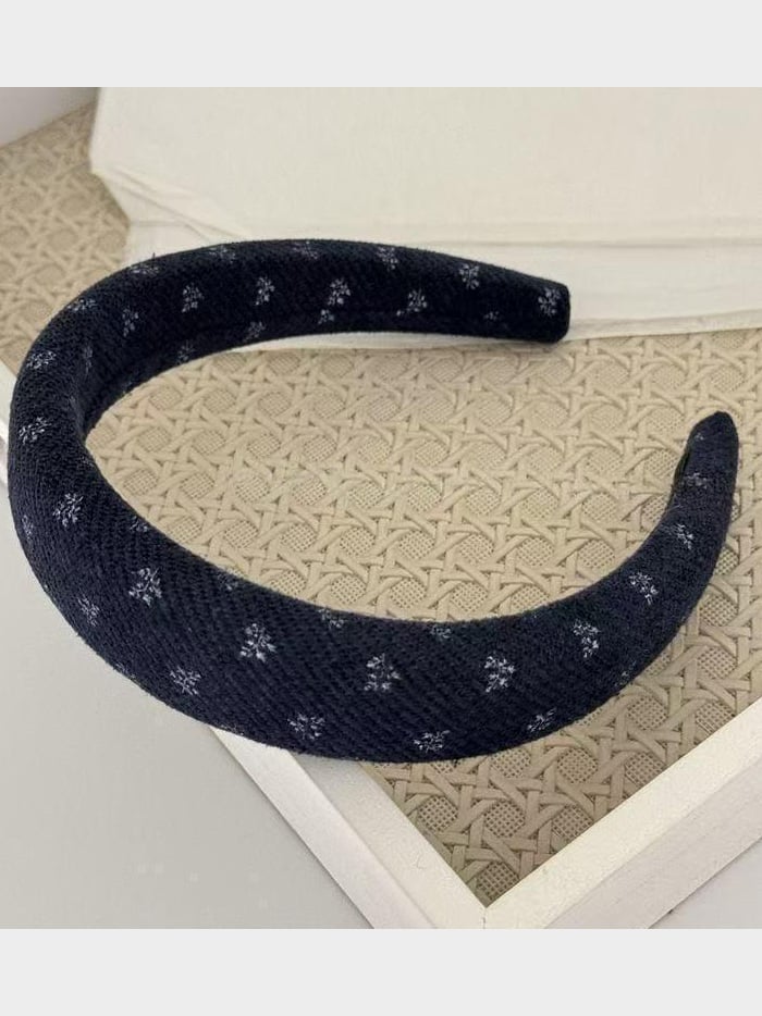 Floral Print Wide Sponge Headband
