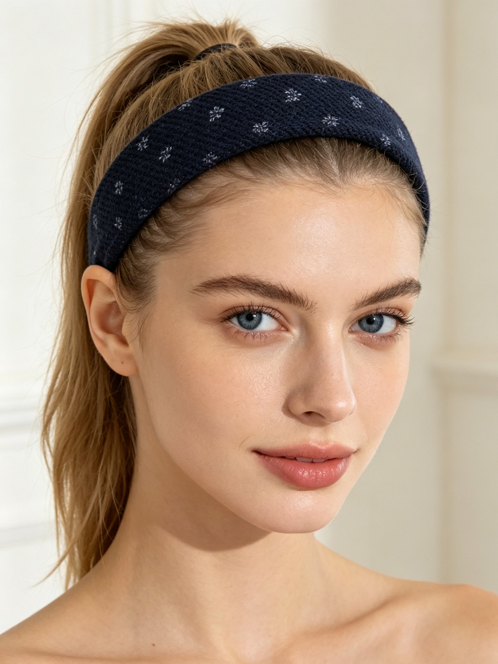 Floral Print Wide Sponge Headband