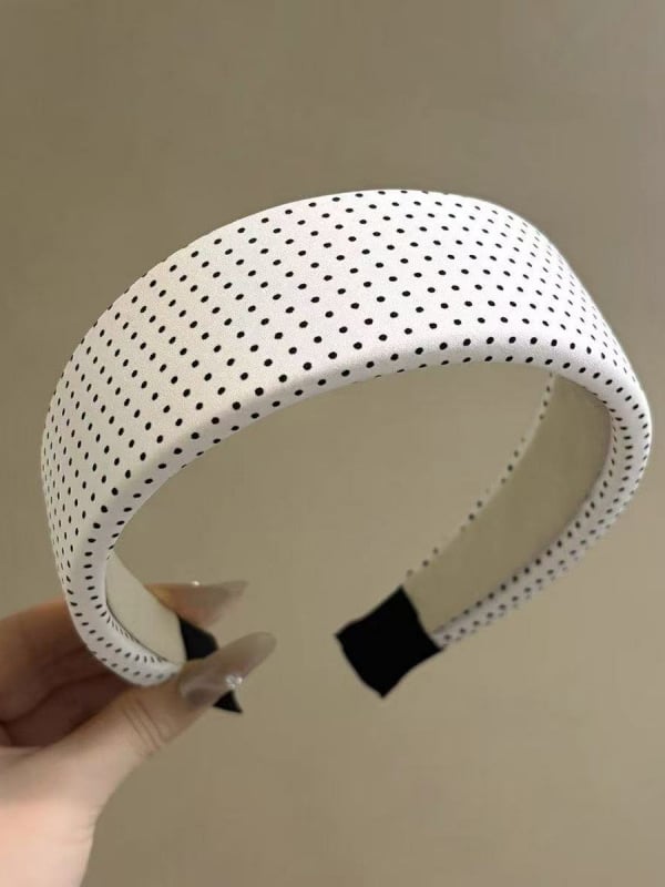 Korean Style Polka Dot Wide Headband