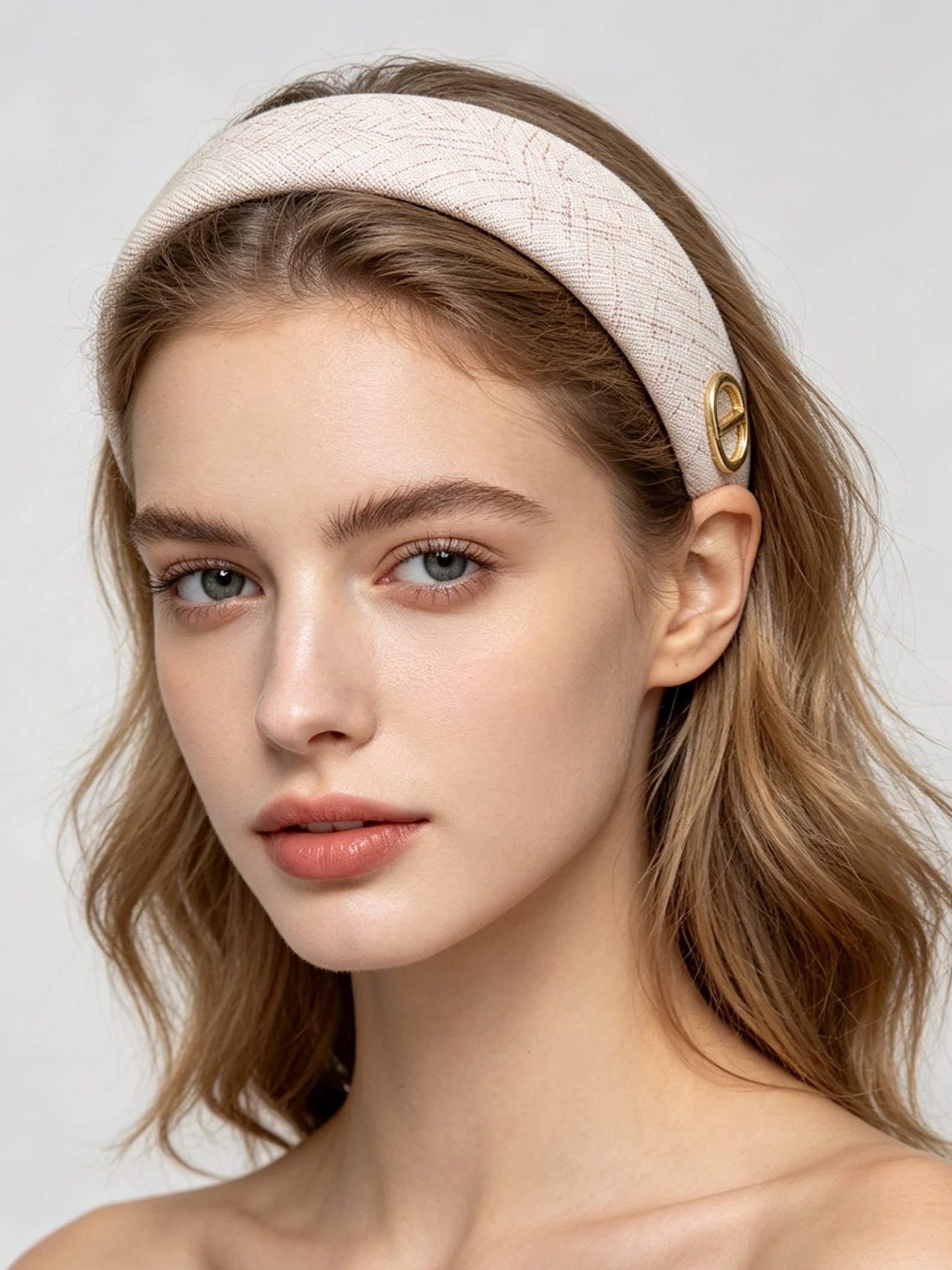 Korean Style Plaid Headband