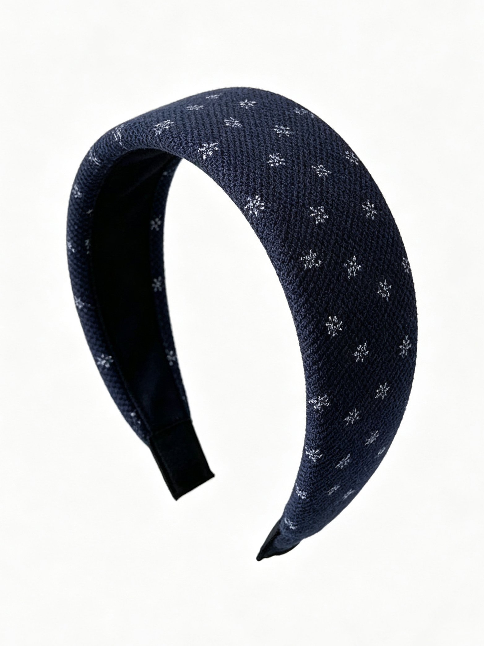 Knitted Small Floral Wide Headband