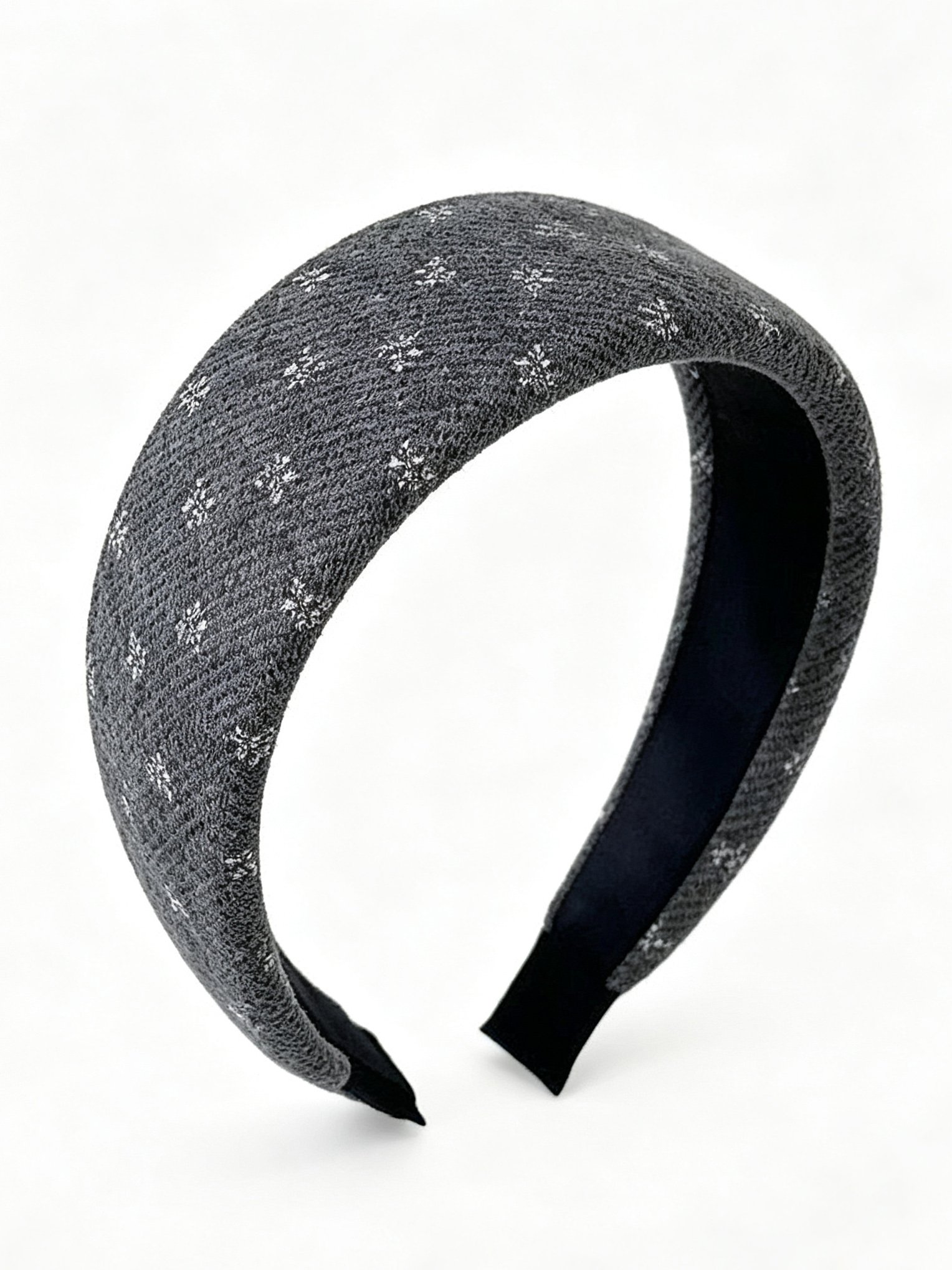 Knitted Small Floral Wide Headband