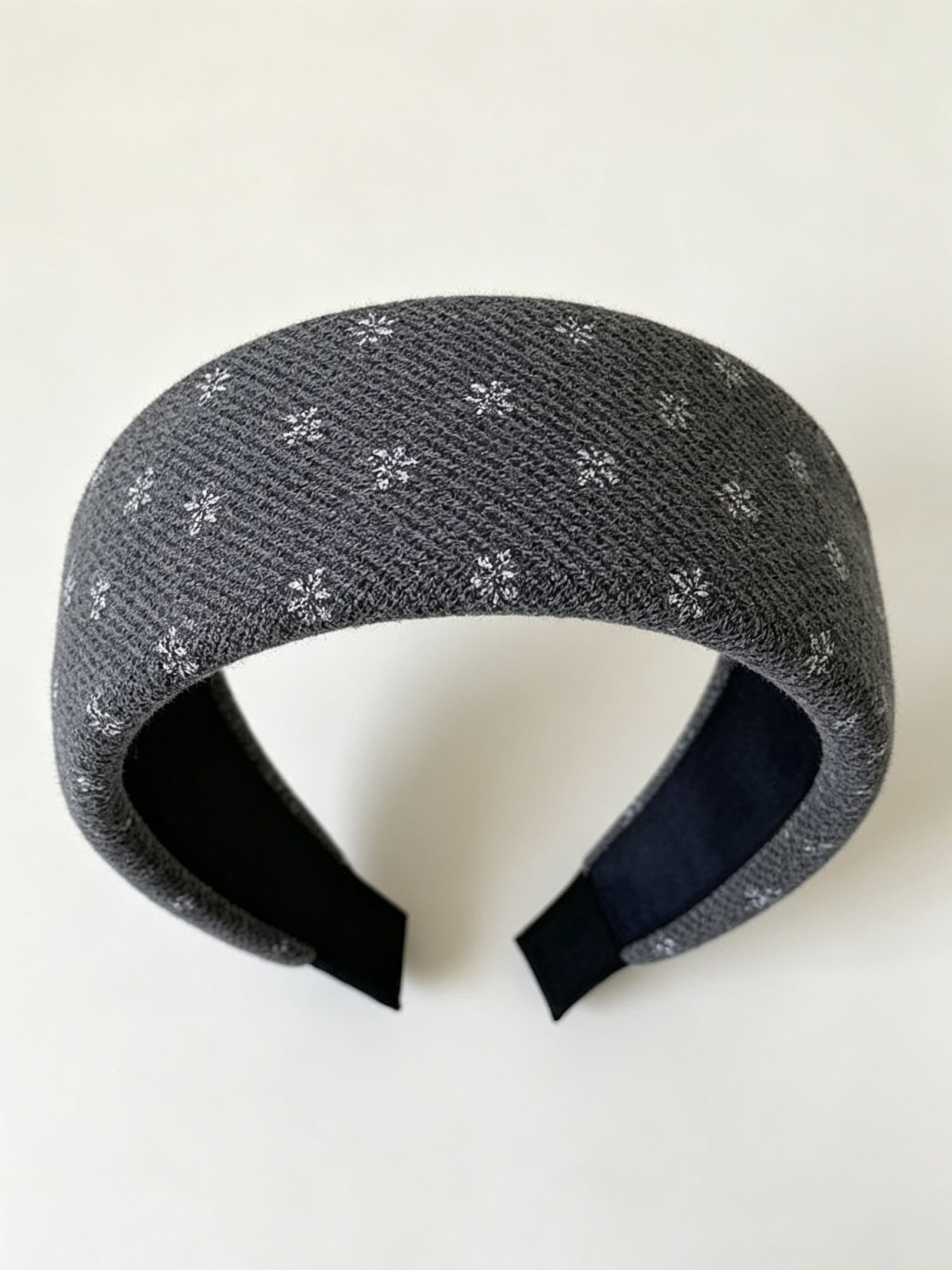 Knitted Small Floral Wide Headband