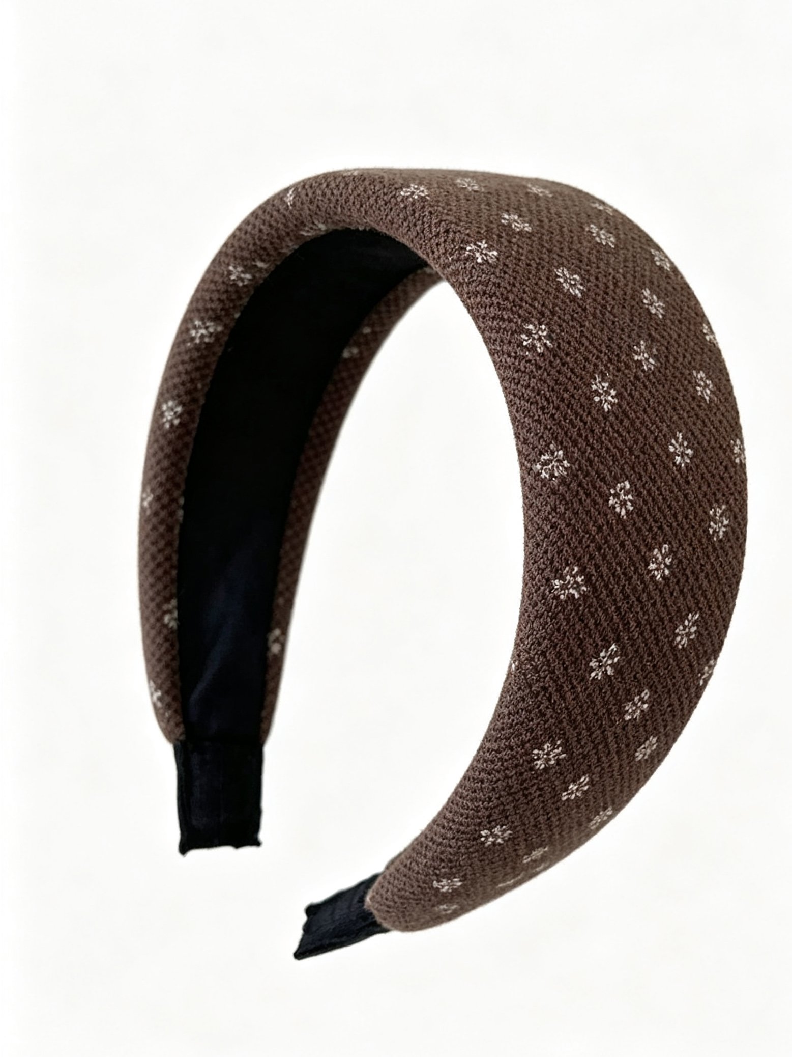 Knitted Small Floral Wide Headband