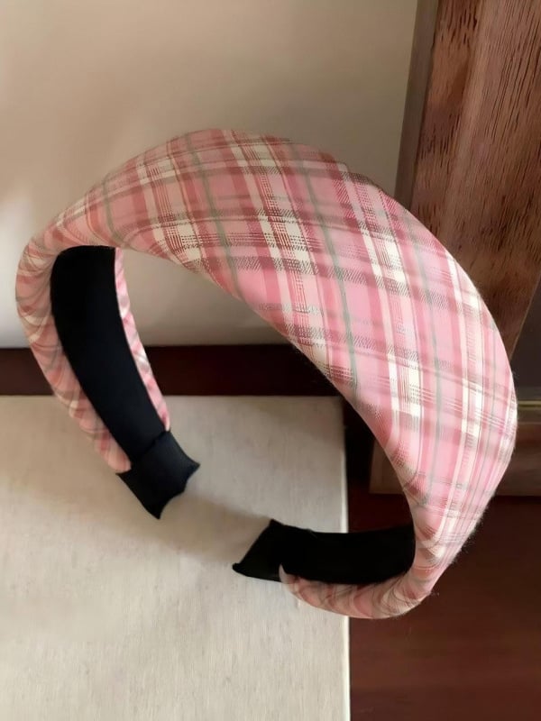 Plaid Wide Headband