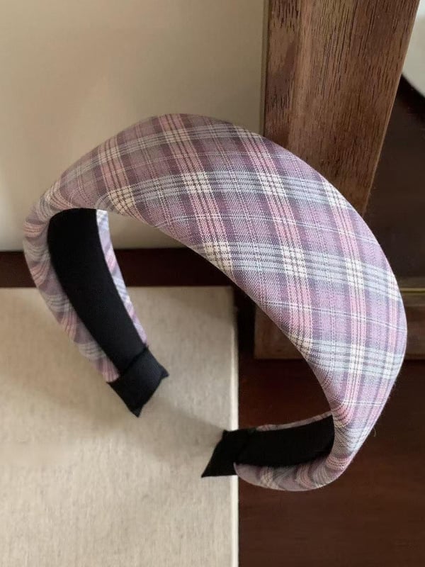 Plaid Wide Headband