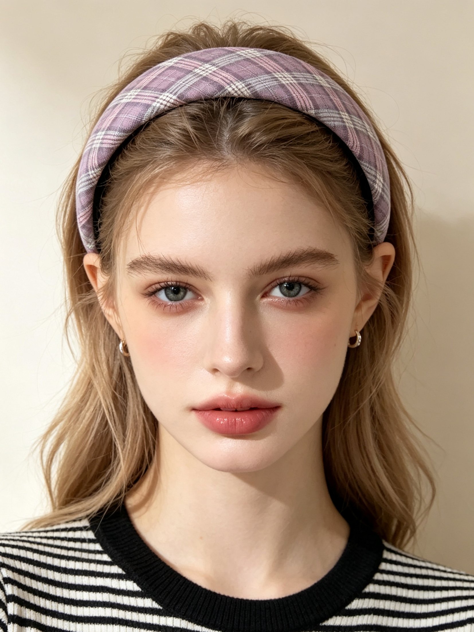 Plaid Wide Headband