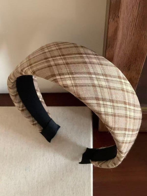 Plaid Wide Headband