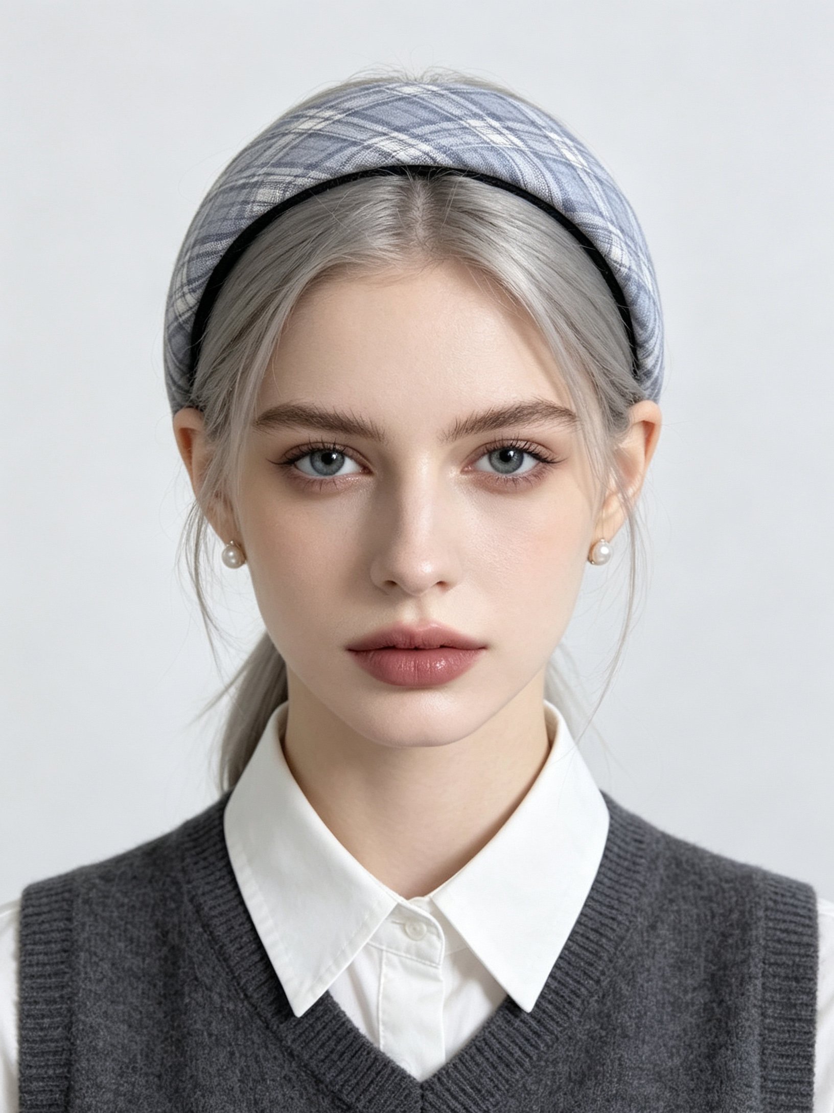 Plaid Wide Headband