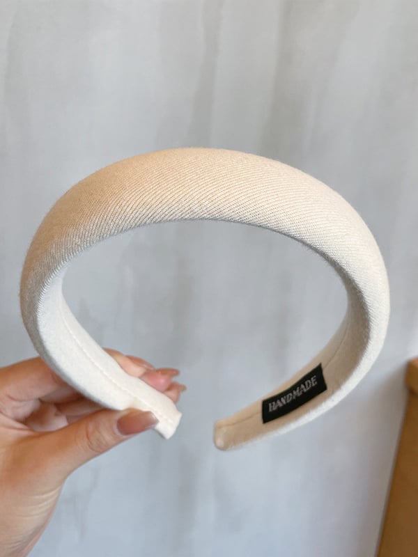 Wide Solid Color Plush Headband