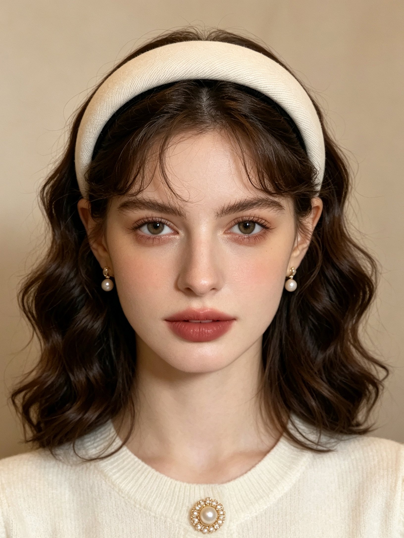 Wide Solid Color Plush Headband