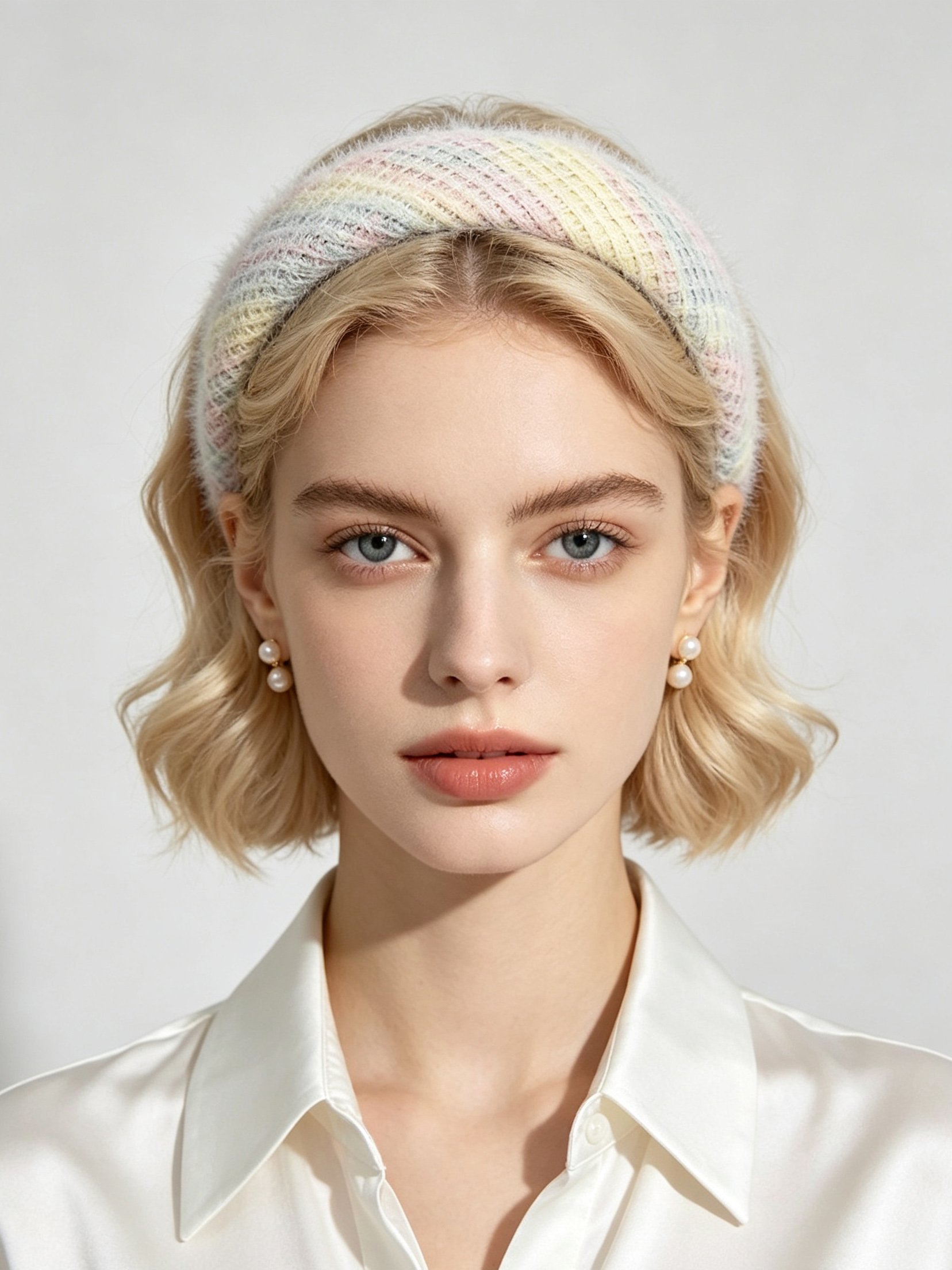 Wide Colorful Plush Headband